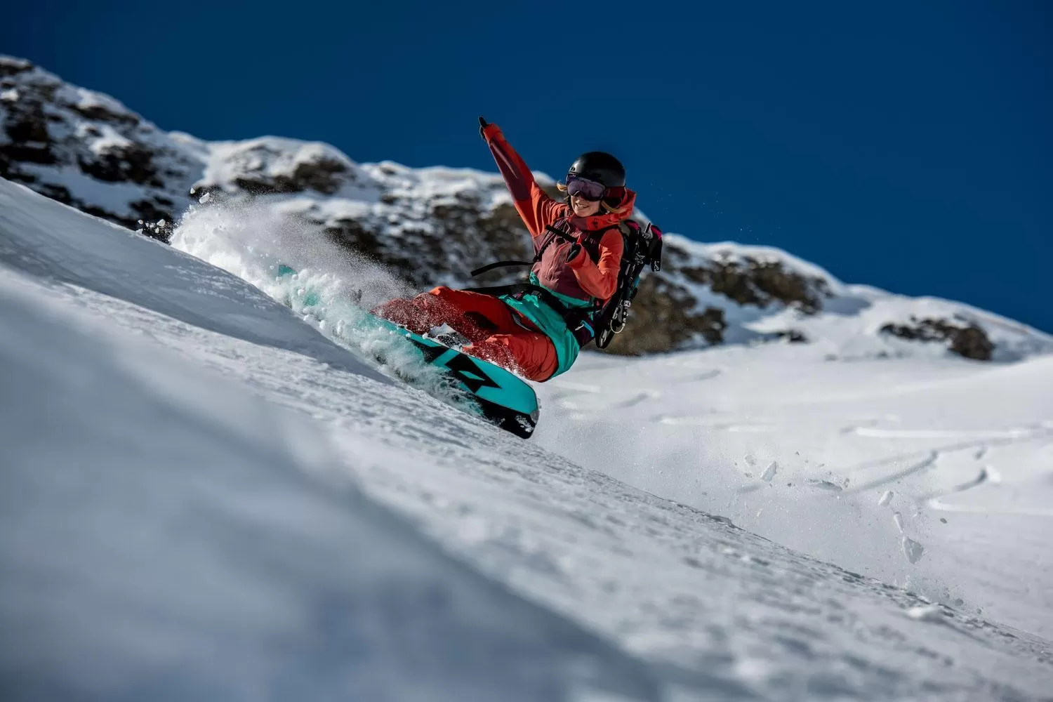 Skiing in Flem Mountain Lodge