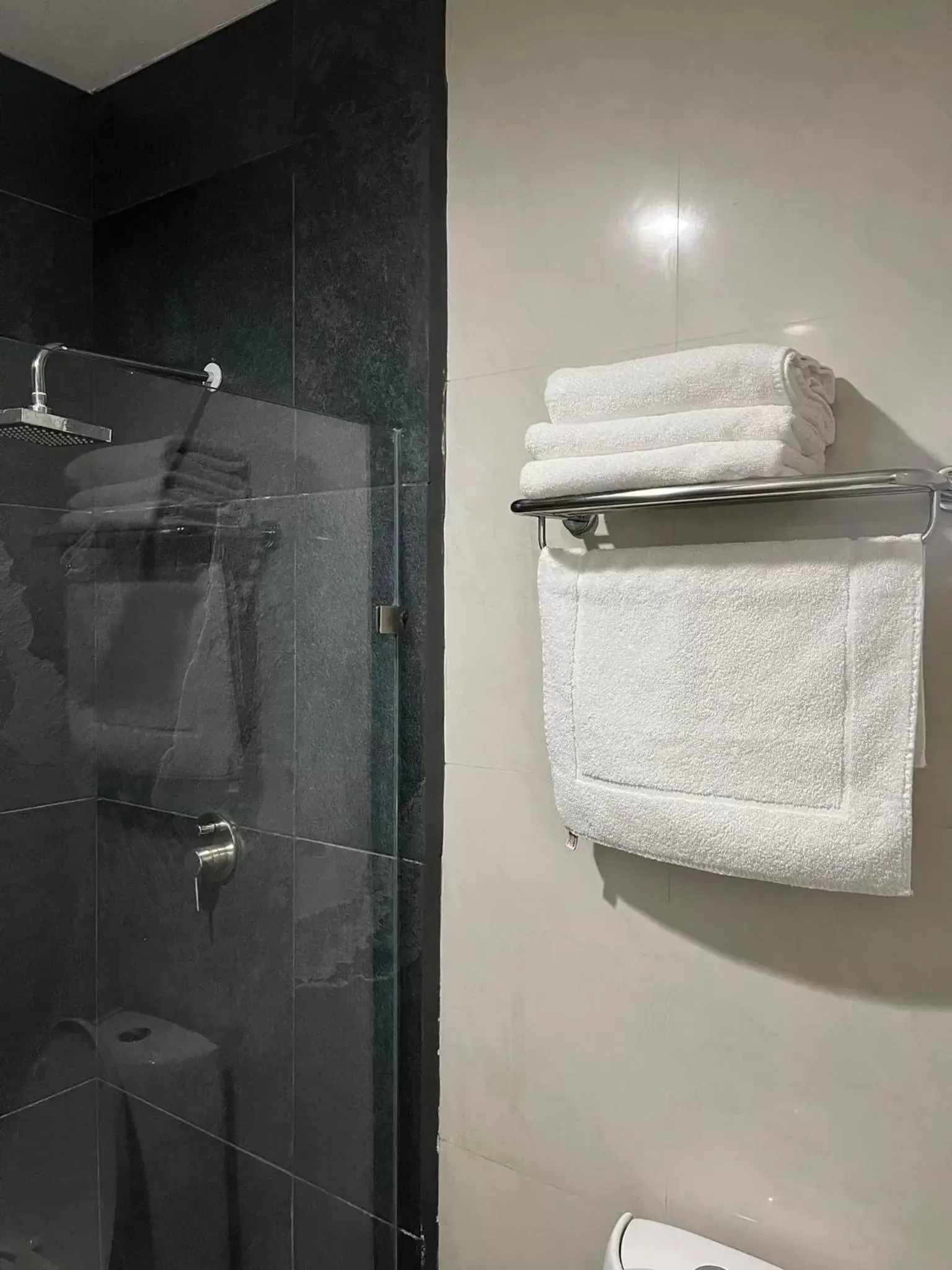 Shower, Bathroom in Hotel Business Boutique Zújmú