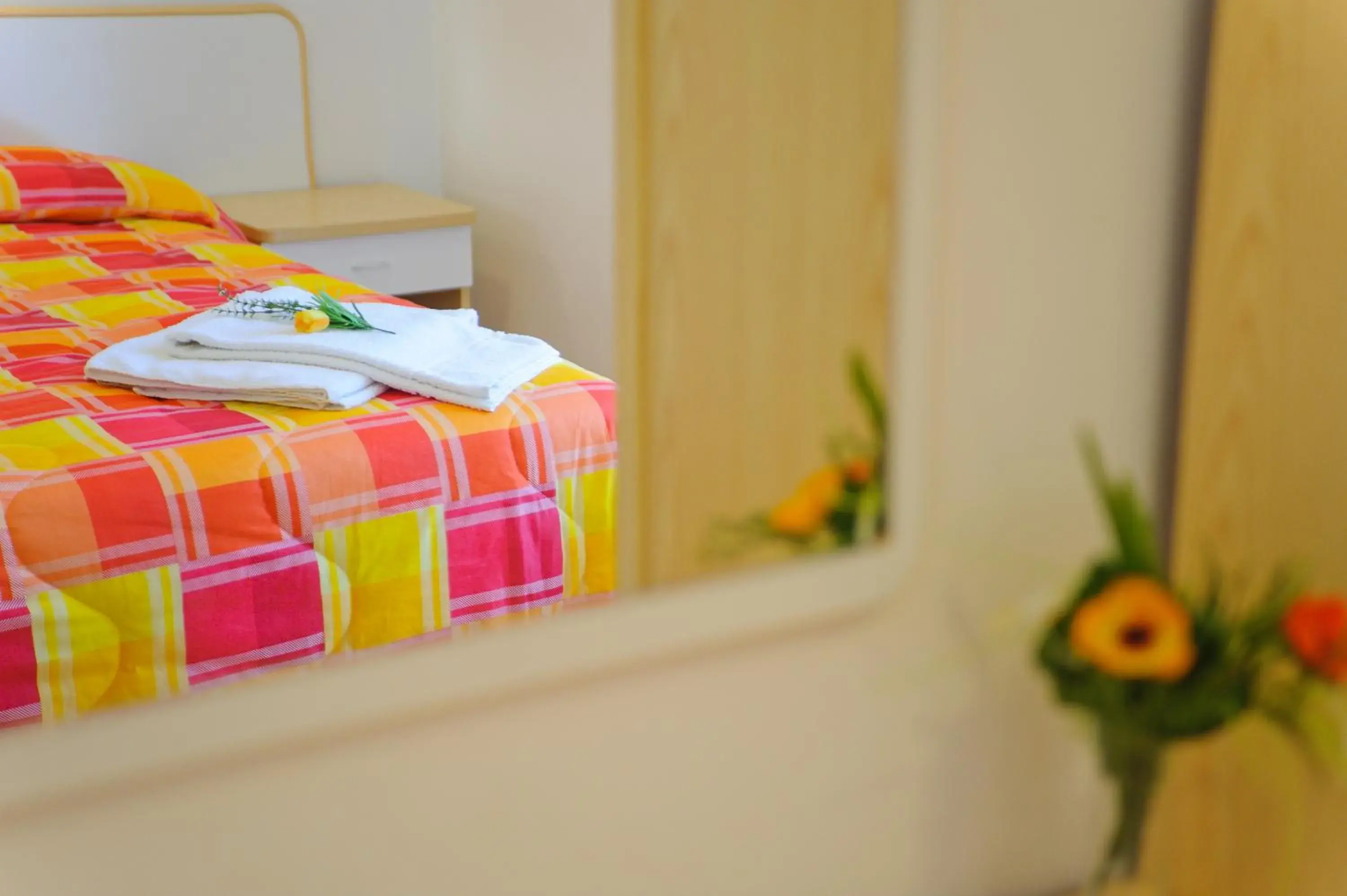 Decorative detail, Bed in Hotel Petrarca