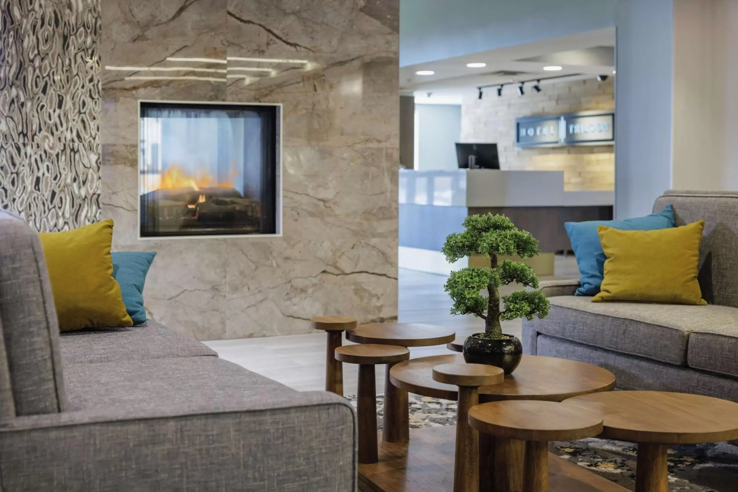 Lobby or reception in Hotel Trilogy Albany Airport, Tapestry Collection by Hilton Lobby or reception in Hotel Trilogy Albany Airport, Tapestry Collection by Hilton