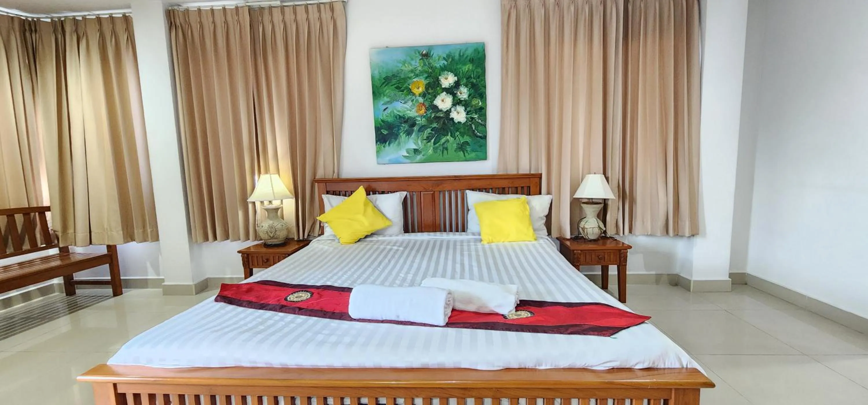 Bed in Royal Sweet Hotel