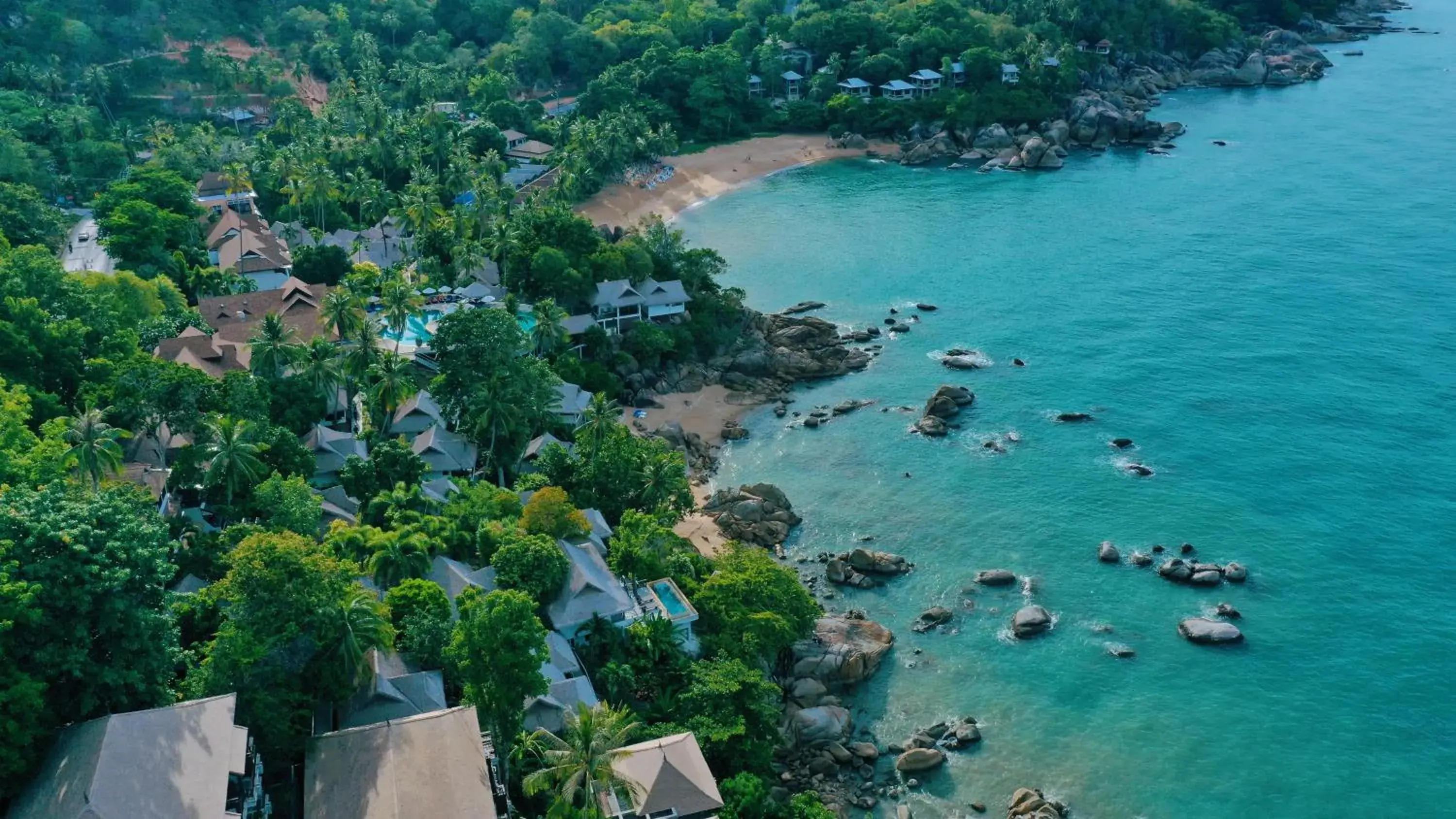 Bird's eye view, Bird's-eye View in Coral Cliff Beach Resort Samui - SHA Plus