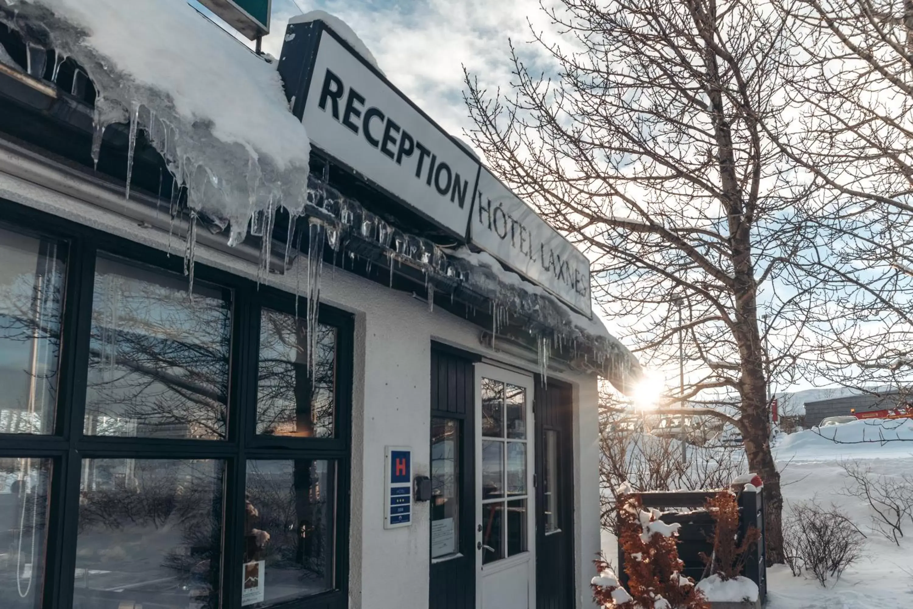 Property building in Hotel Laxnes Property building in Hotel Laxnes