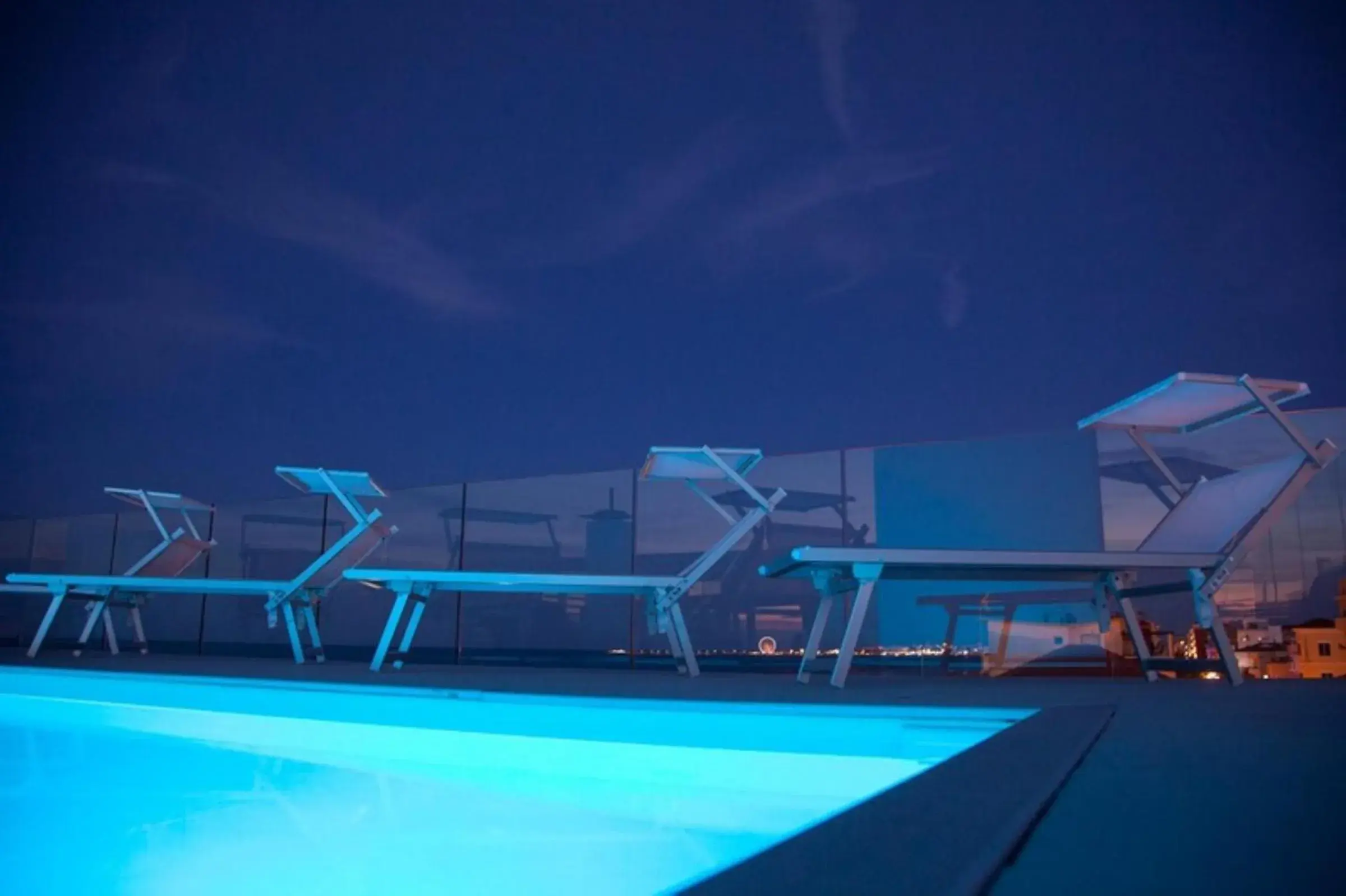 Night, Swimming Pool in Hotel Madalù