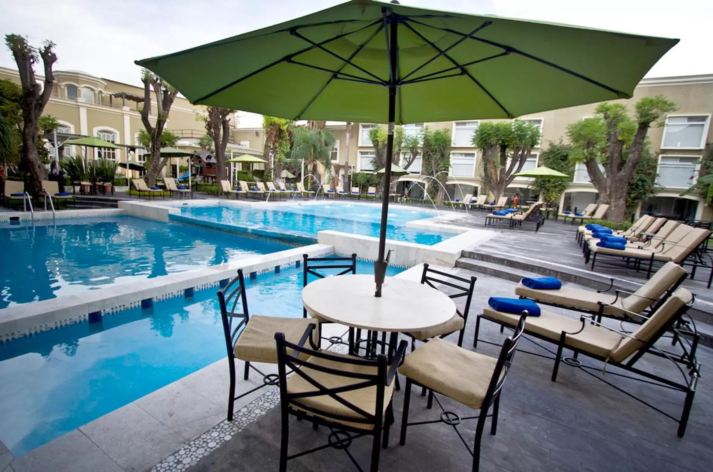 Patio, Swimming Pool in Plaza Camelinas Hotel