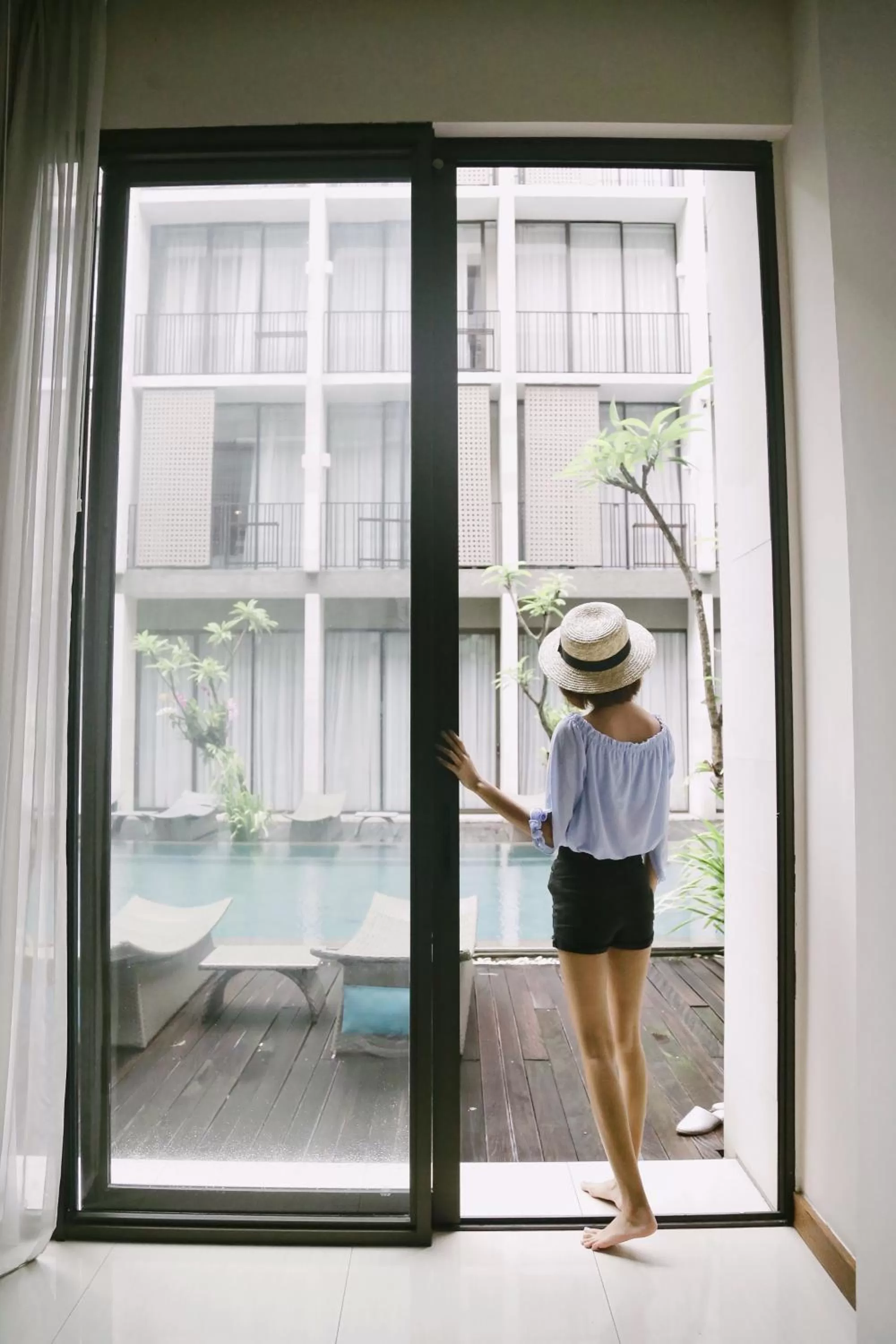 Pool view in Hotel Terrace at Kuta