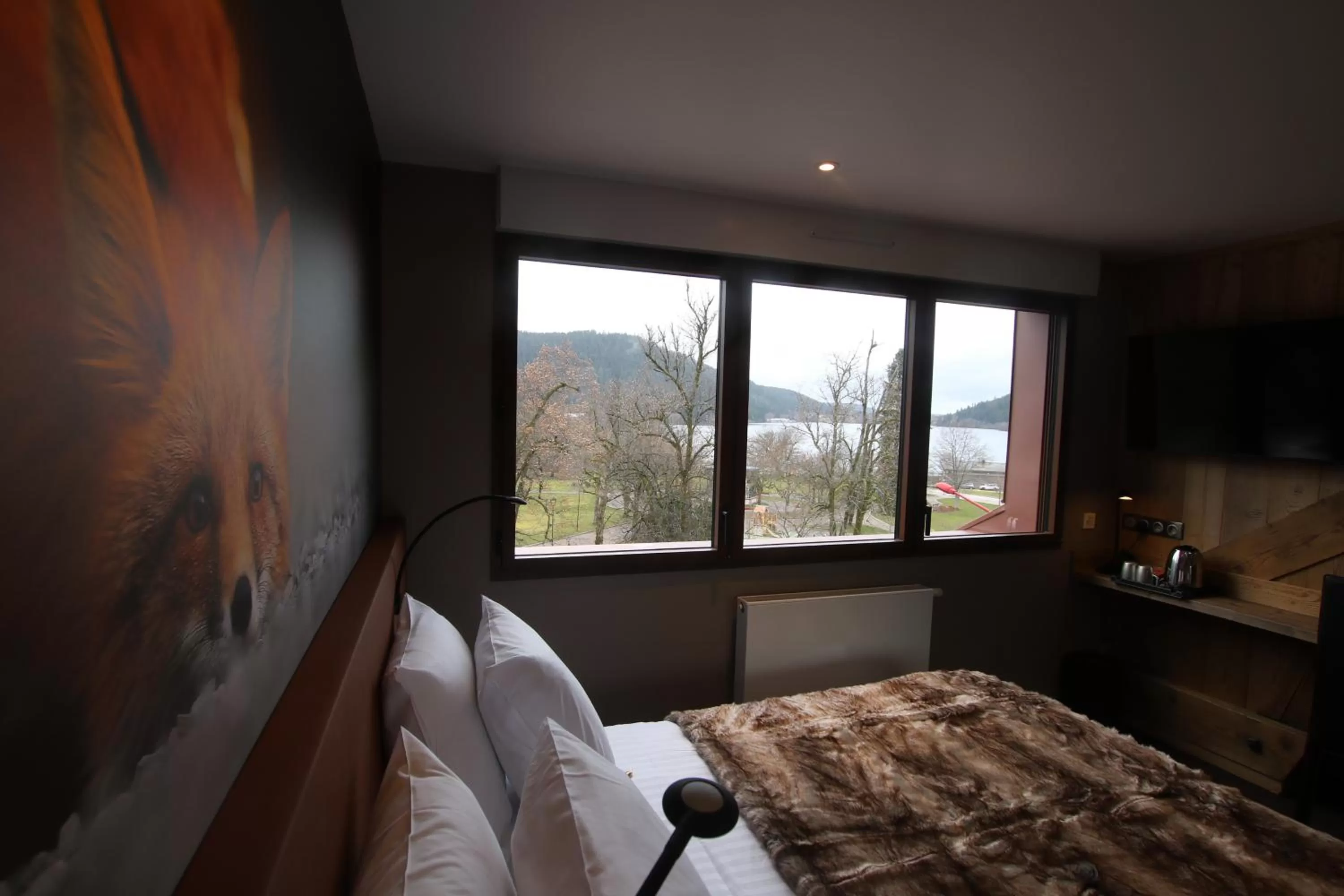 Natural landscape, Bed in Les Loges Du Parc