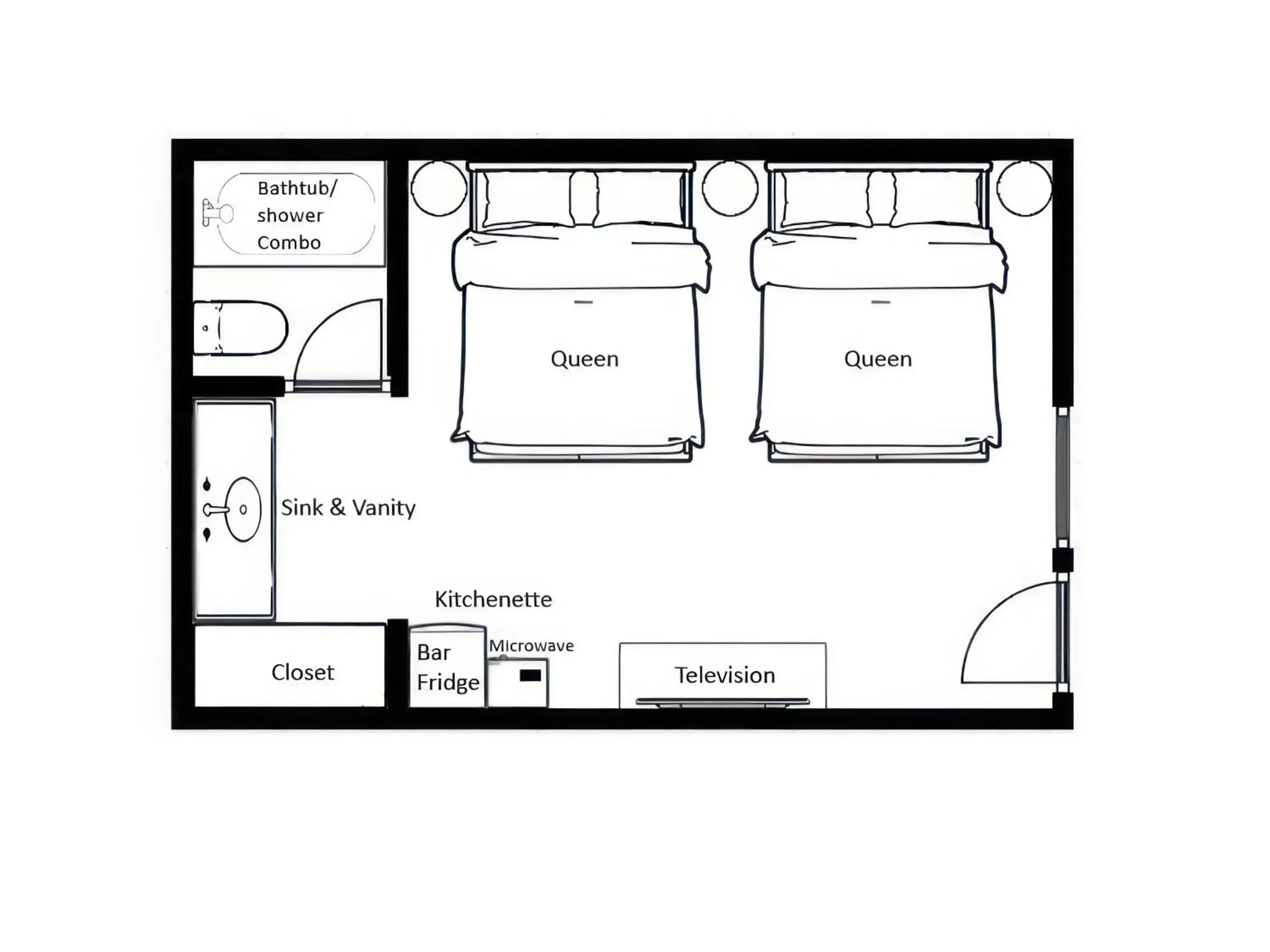 Floor Plan in Lakeside Villa Inn & Suites