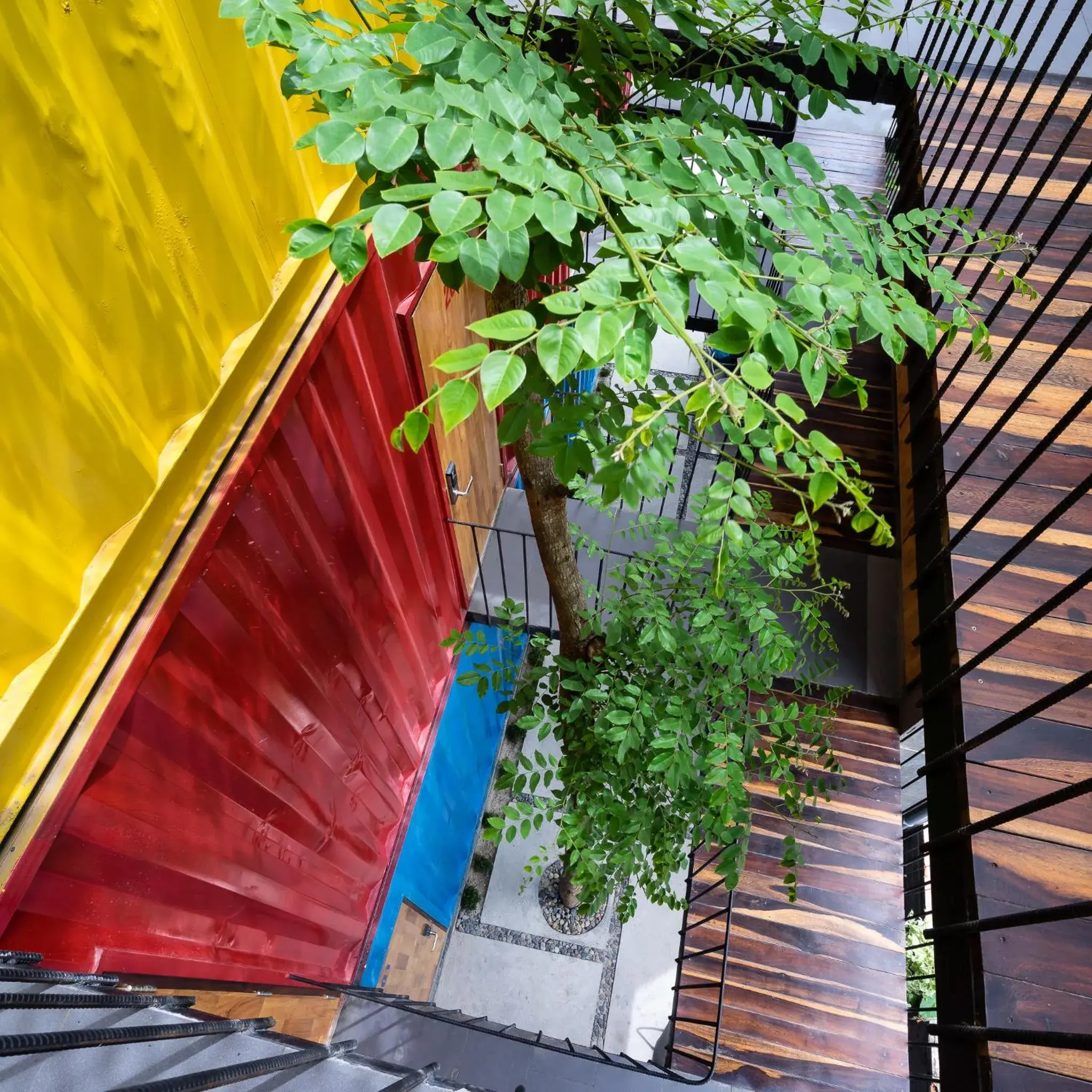 Inner courtyard view in Ccasa Hostel Inner courtyard view in Ccasa Hostel