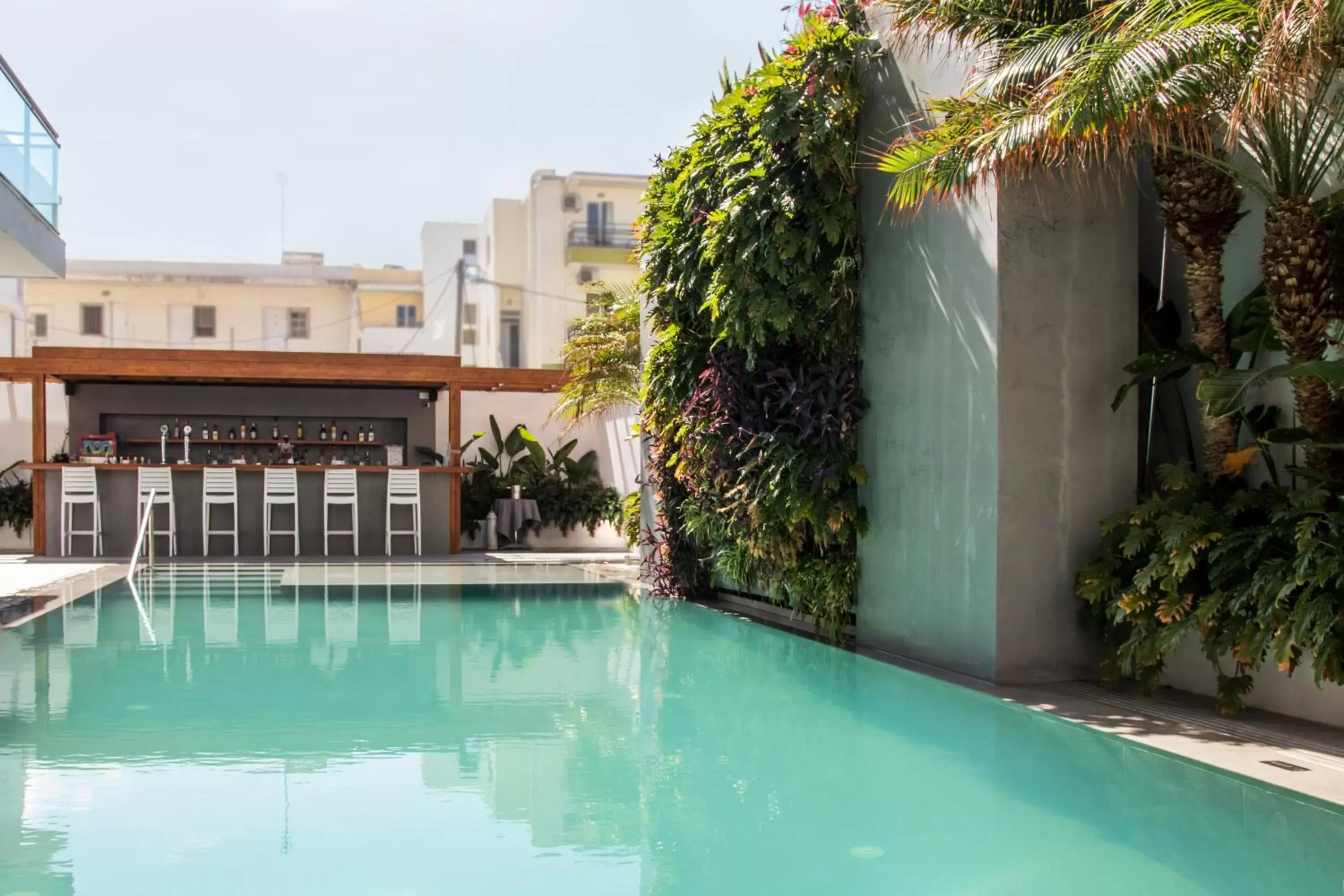 Swimming pool in Manousos City Hotel Swimming pool in Manousos City Hotel