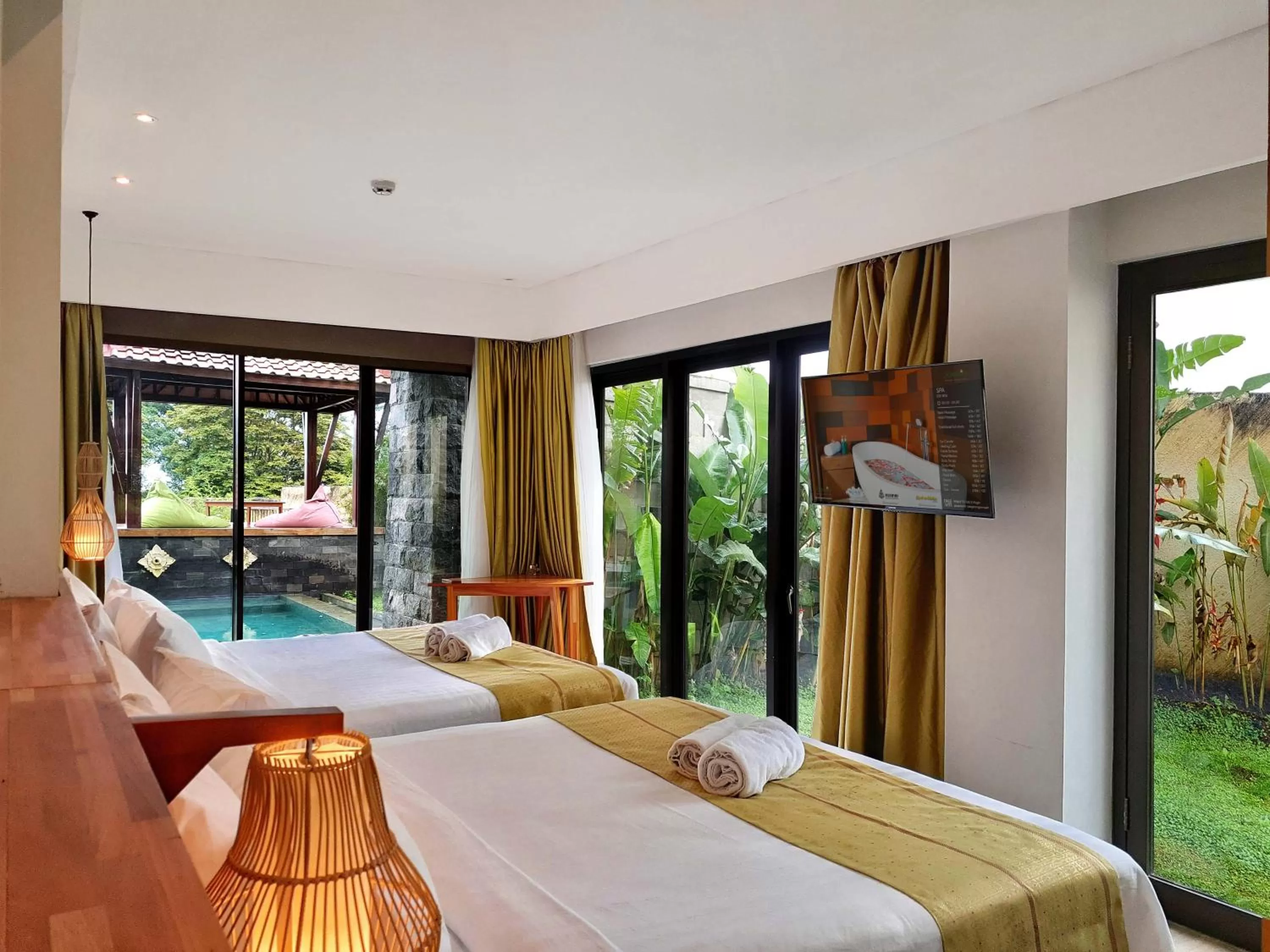 Bed in The Batu Hotel & Villas