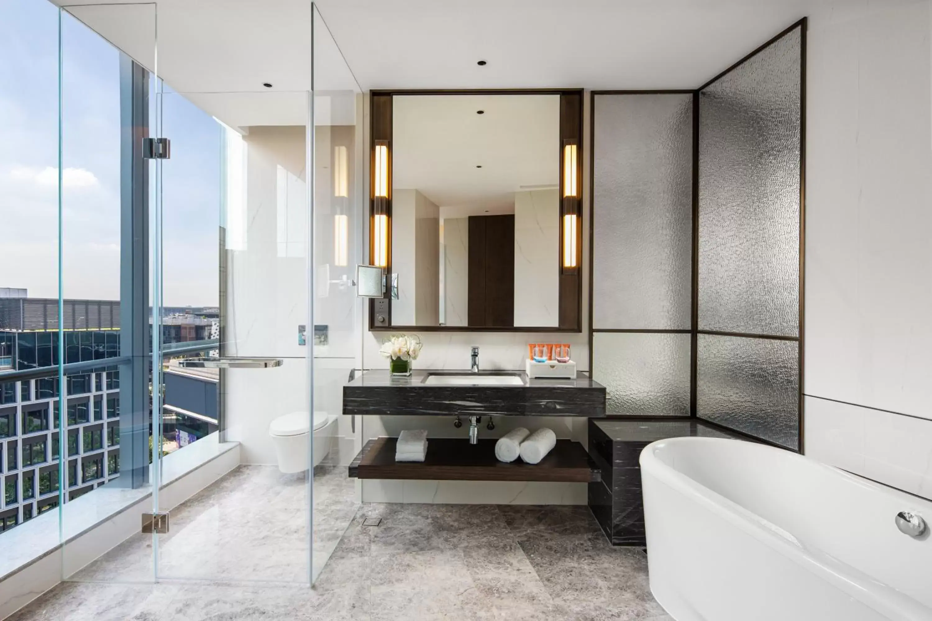 Photo of the whole room, Bathroom in Crowne Plaza Shanghai Hongqiao, an IHG Hotel