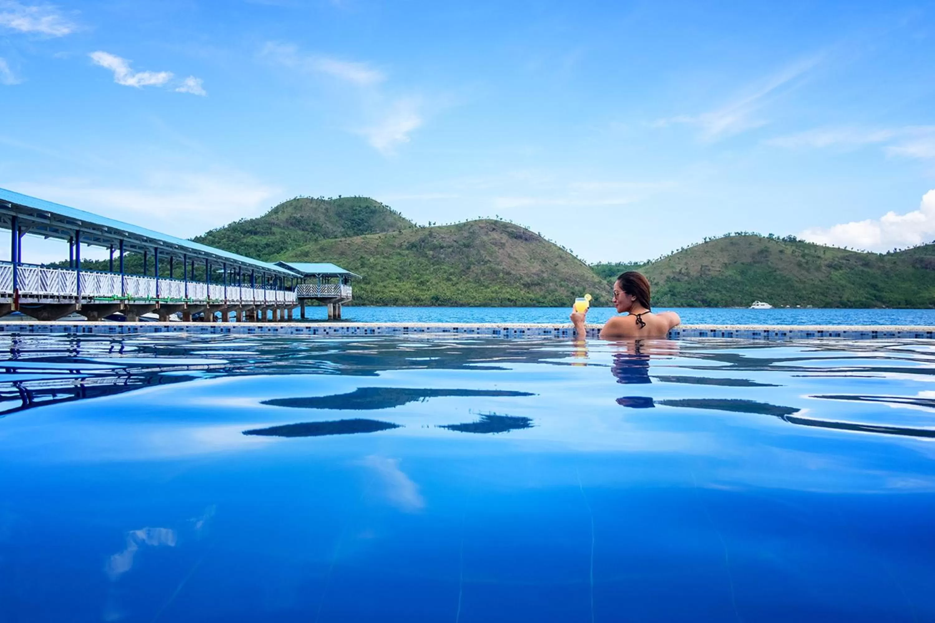 Swimming pool in Coron Underwater Garden Resort