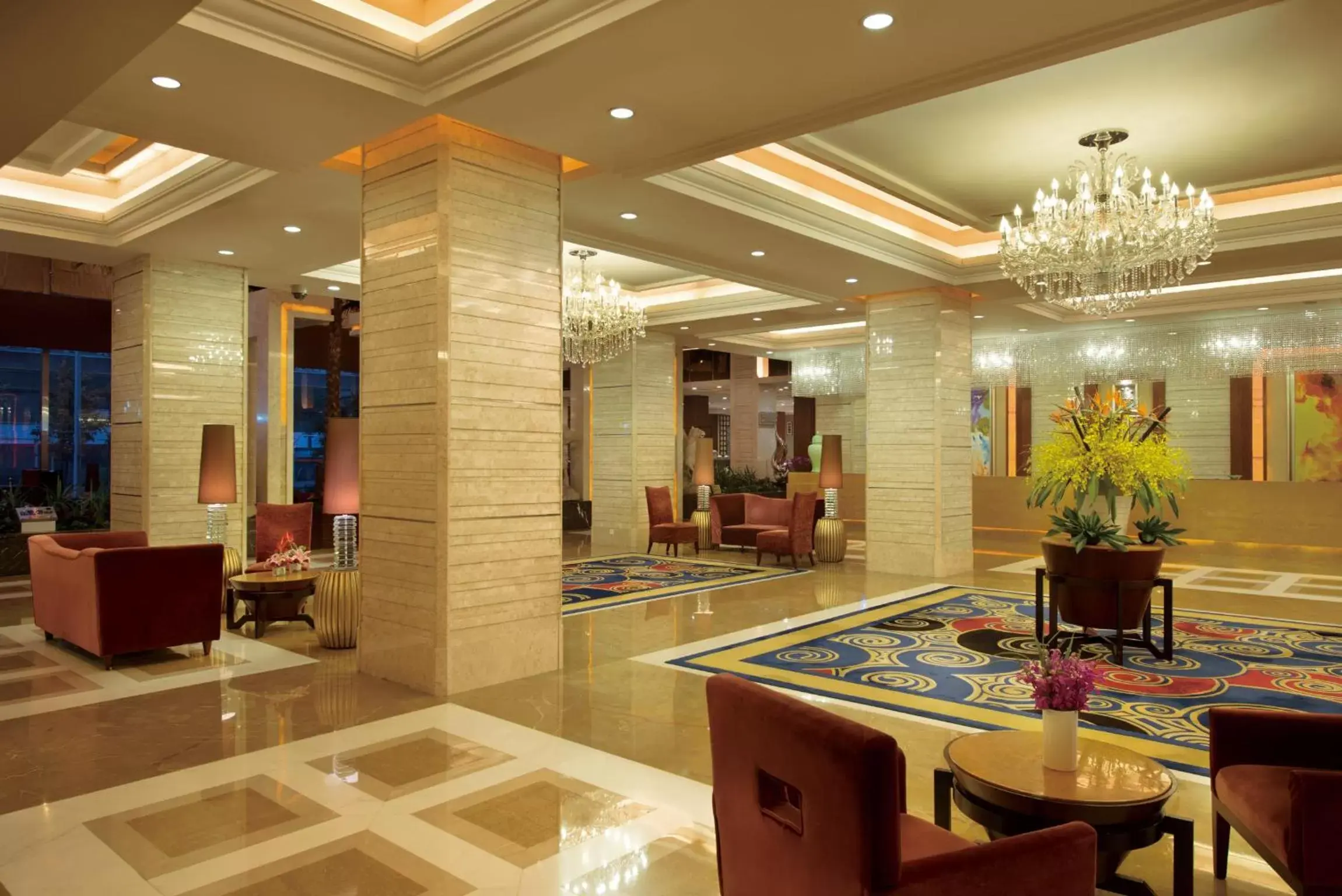 Lobby or reception in Chengdu Tianfu Sunshine Hotel