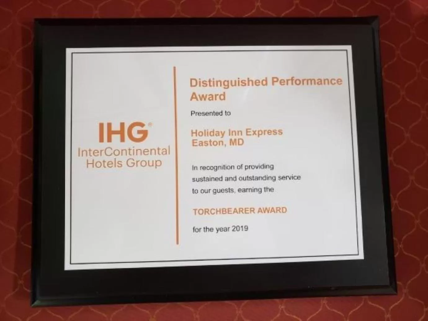 Logo/Certificate/Sign in Holiday Inn Express Easton by IHG