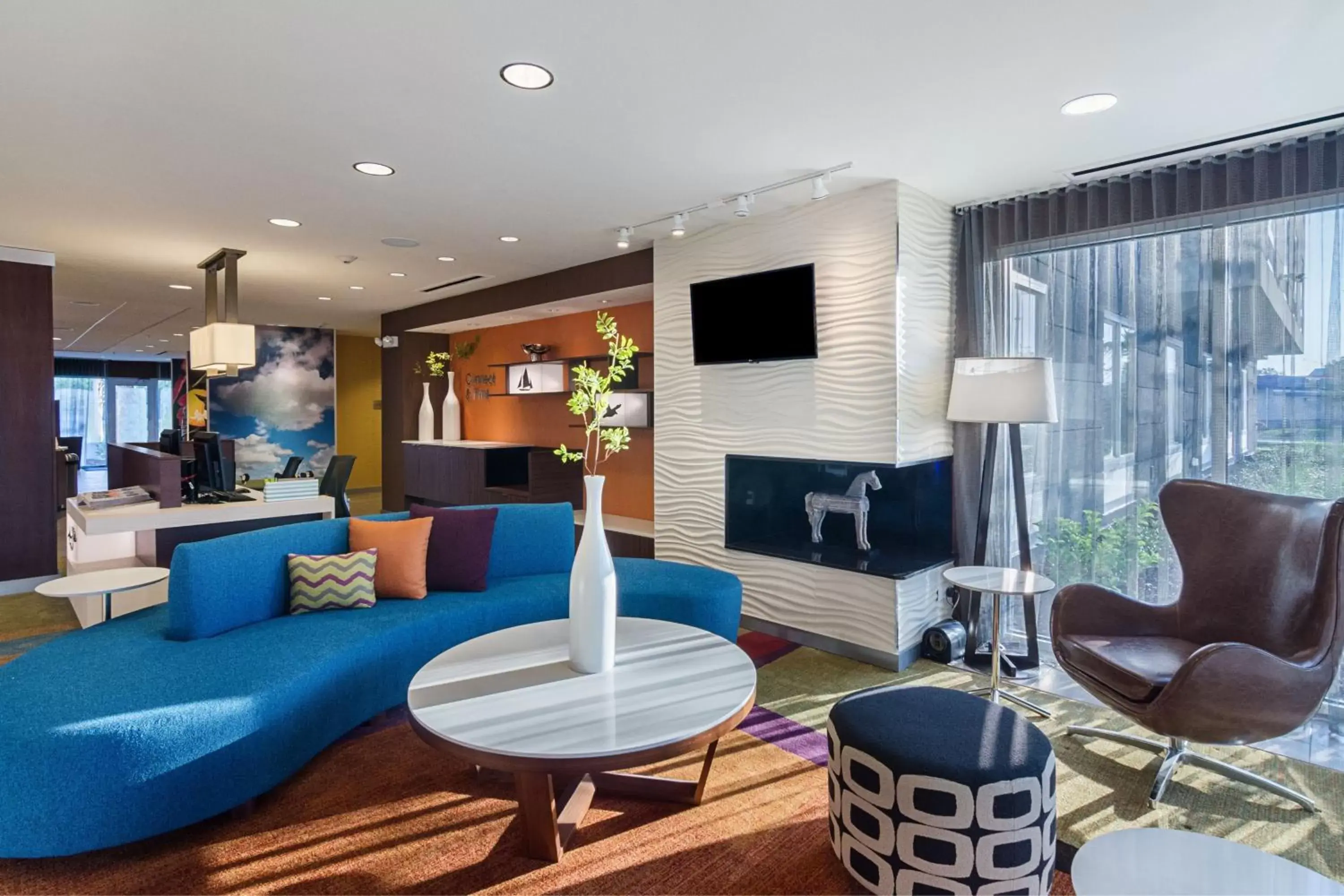 Lobby or reception, Seating Area in Fairfield Inn & Suites by Marriott Panama City Beach