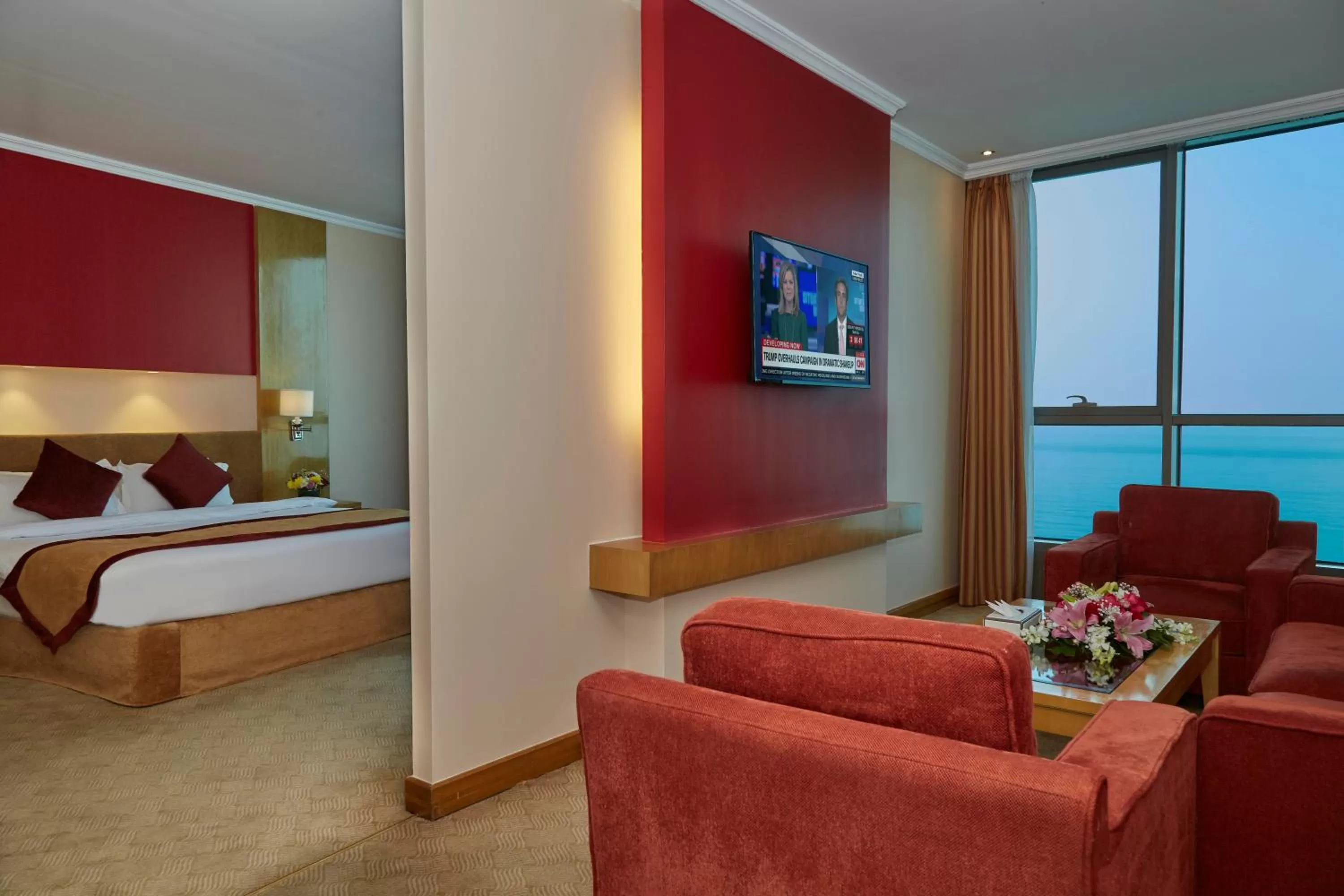 Bed in Kuwait Grand Hotel