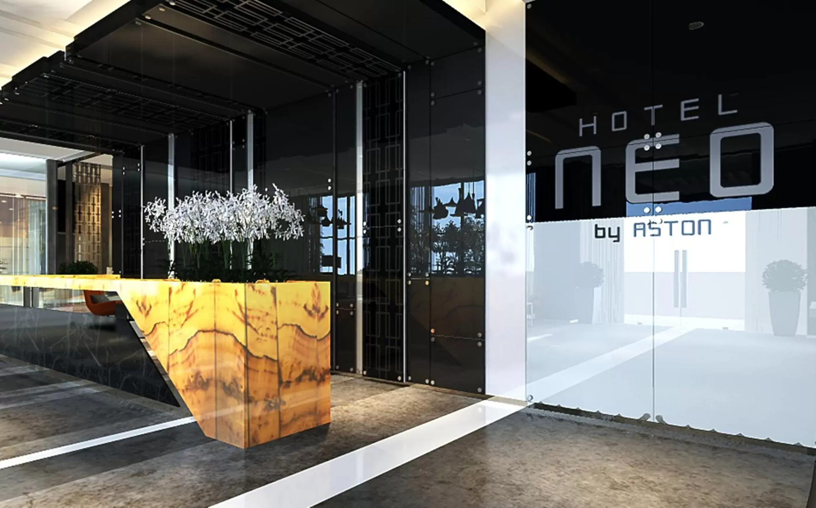 Lobby or reception in Neo Hotel Mangga Dua by ASTON