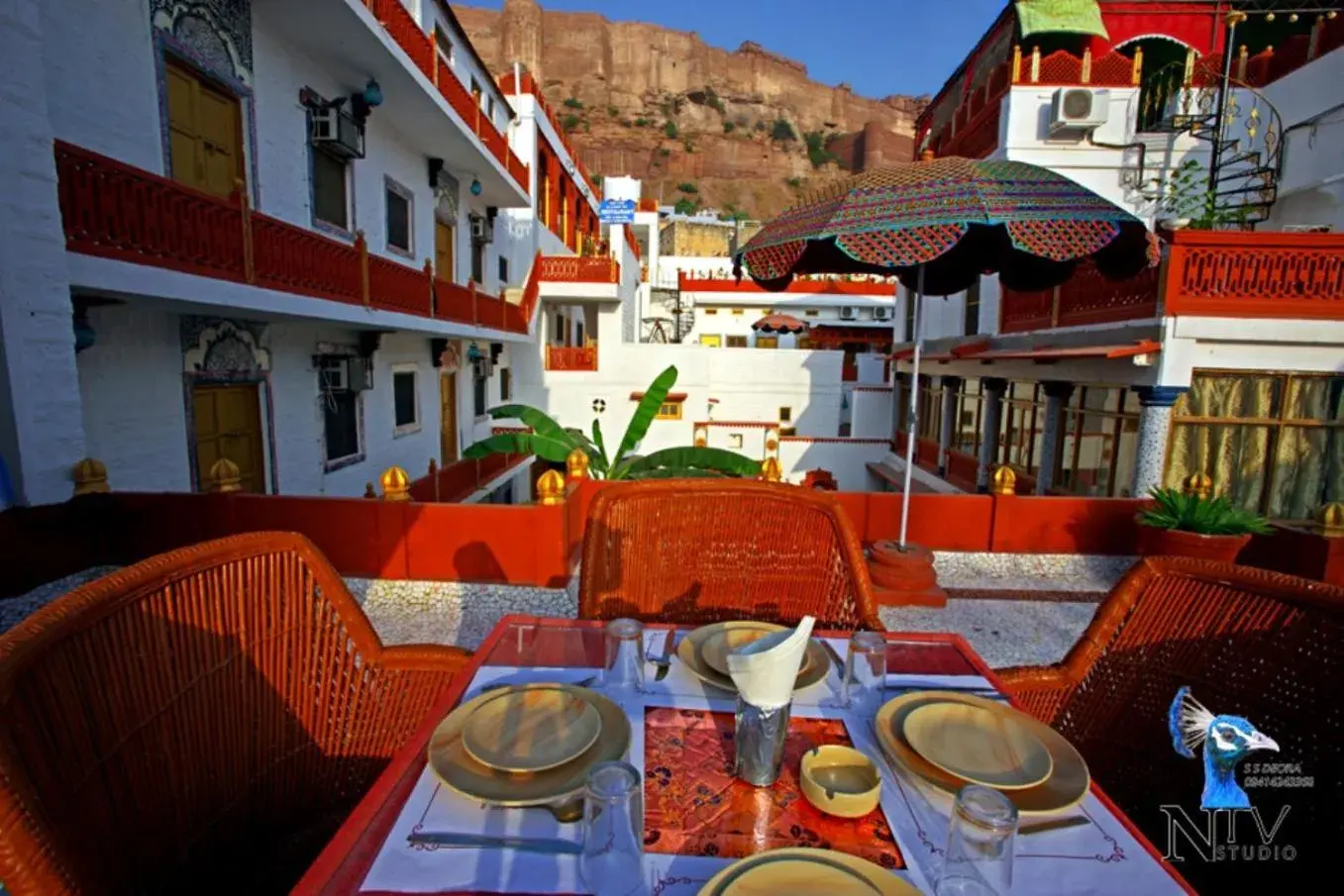 Property building, Restaurant/Places to Eat in Krishna Prakash Heritage Haveli Hotel