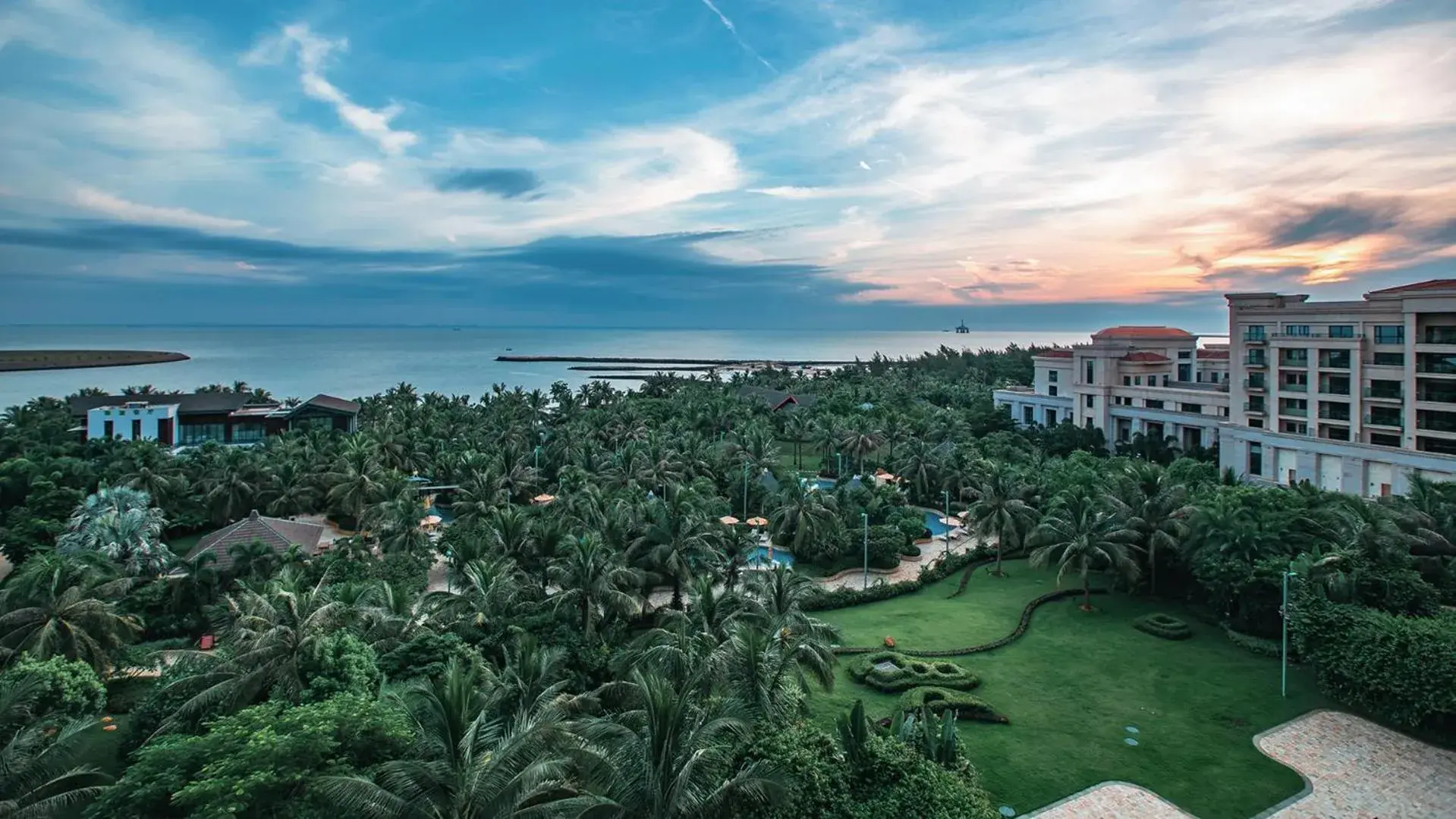 Bird's eye view in Grand Hotel Haikou (soon to be Fairmont Haikou)