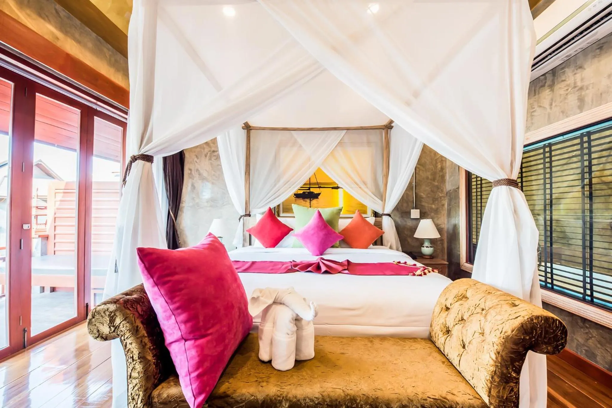 Decorative detail, Bed in The Chaya Resort and Spa