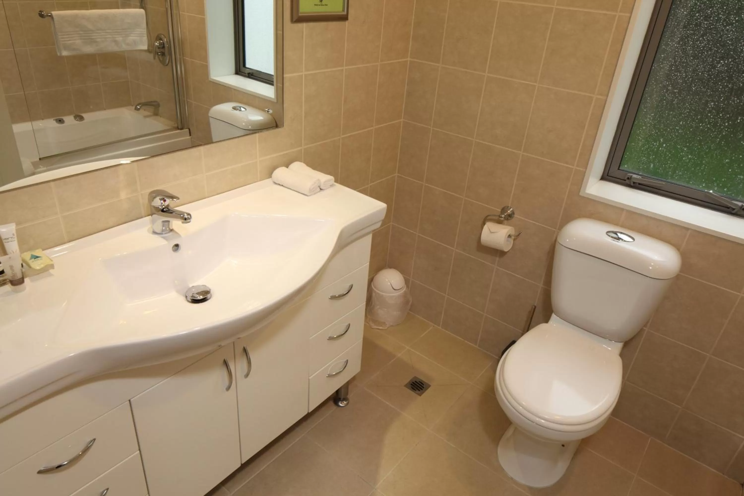 Bathroom in Alpha Motel with Spa-Bath