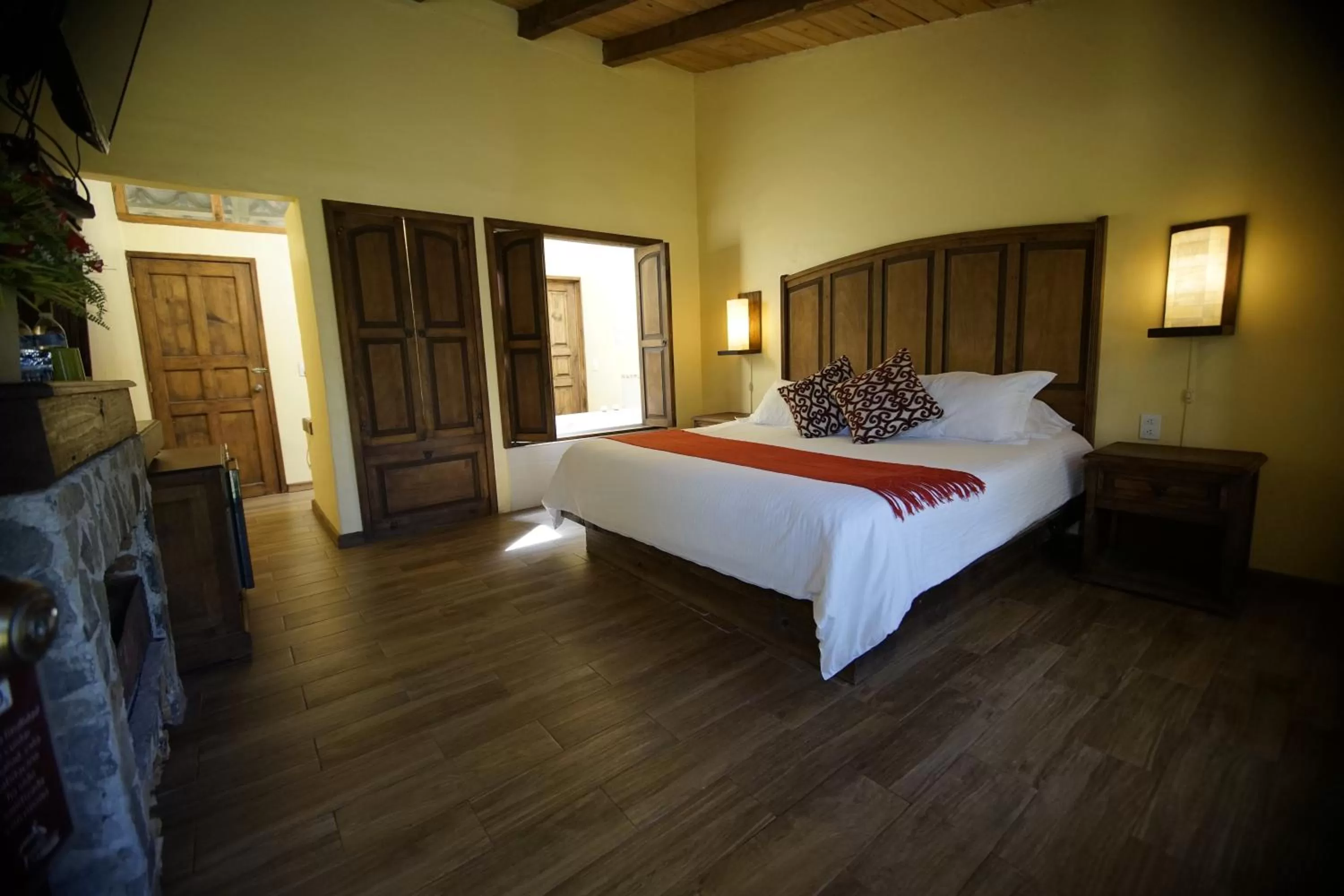 Bed in Cabañas La Cascada