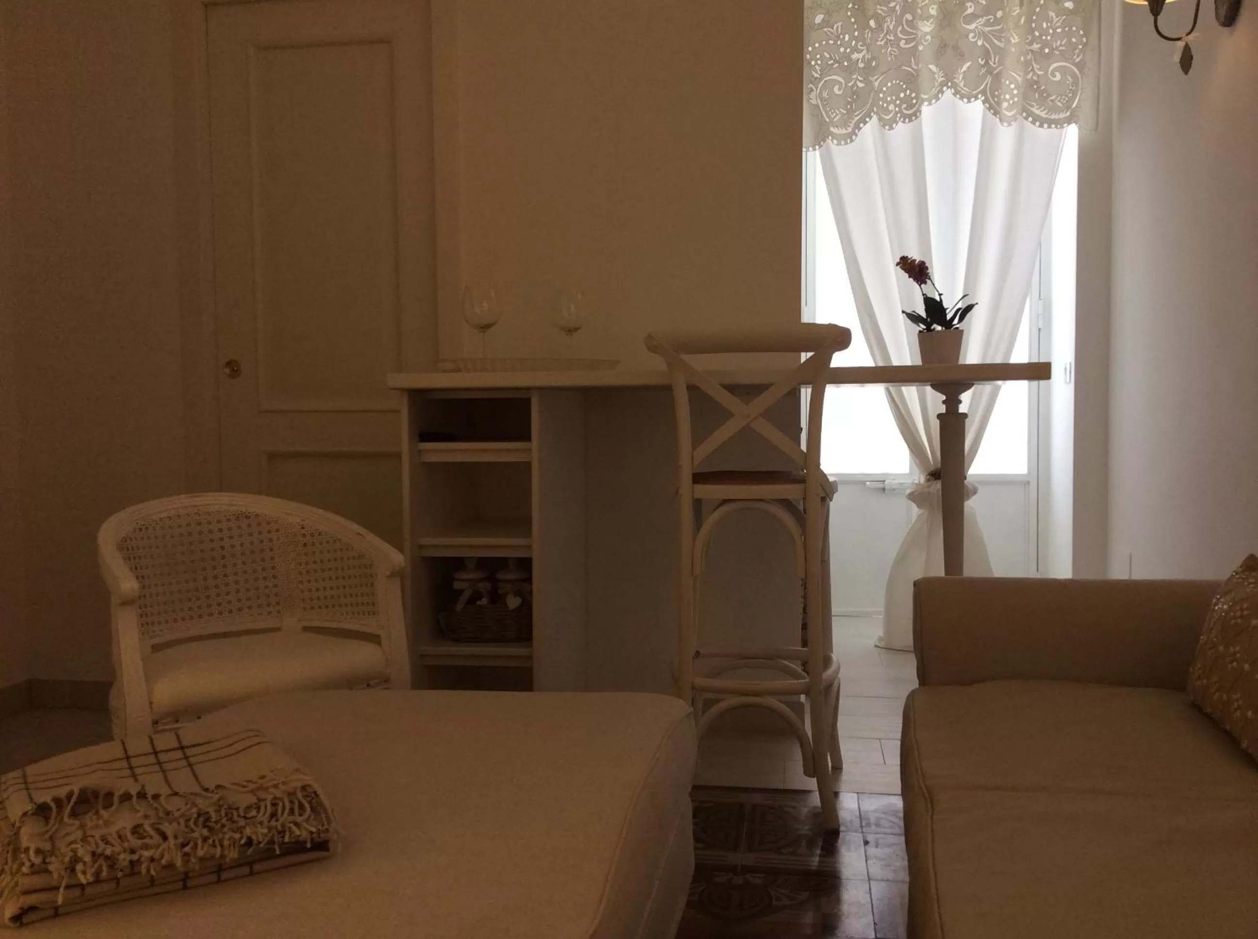 Seating area in Suite Le Perle