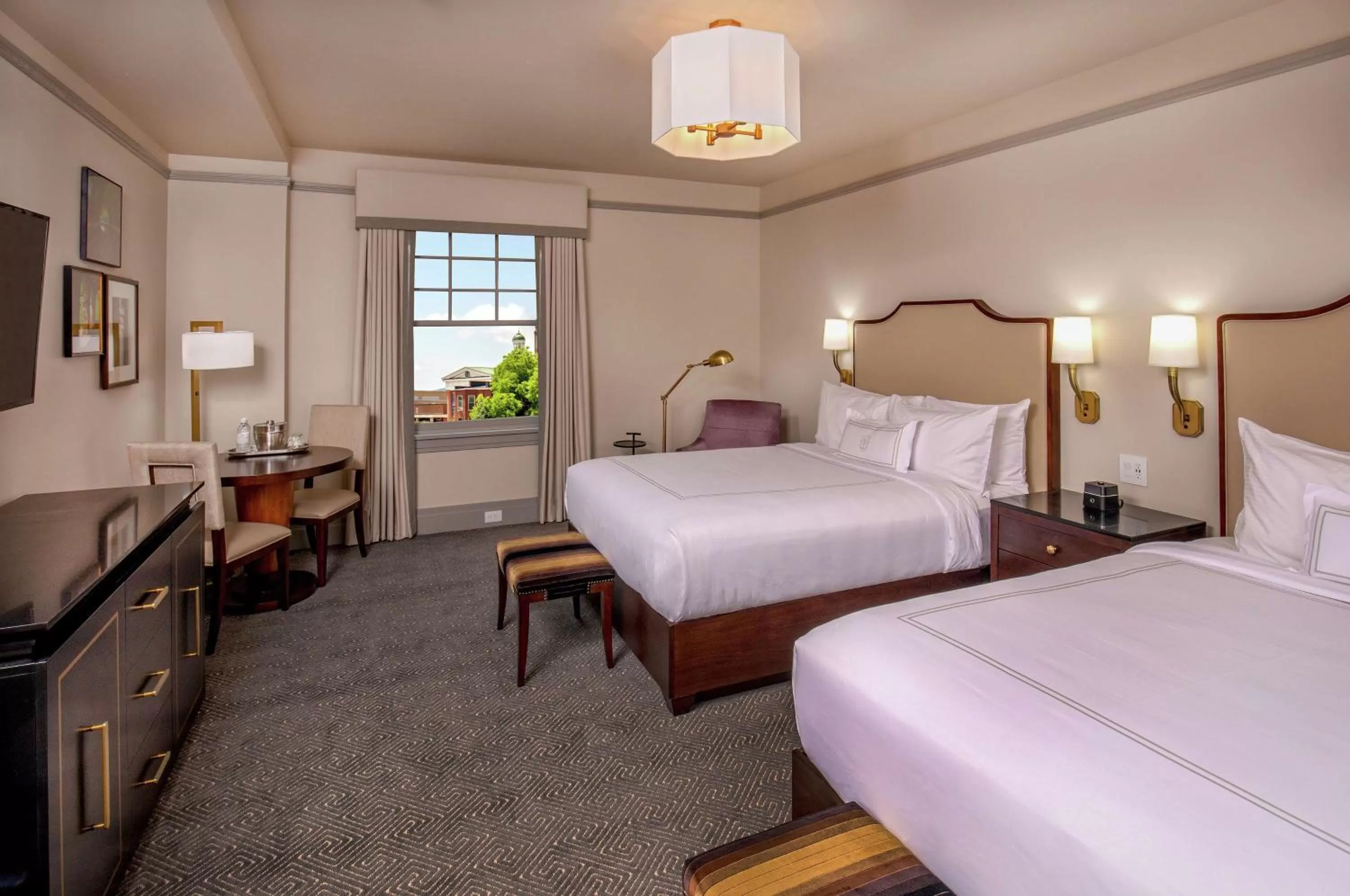 Bedroom, Bed in The Virginian Lynchburg, Curio Collection By Hilton