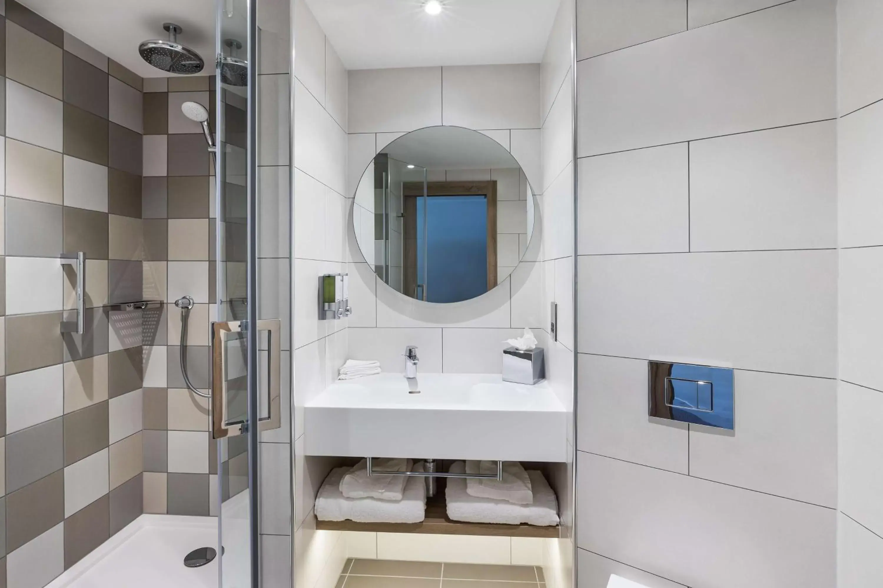 Shower, Bathroom in Hampton By Hilton Torquay
