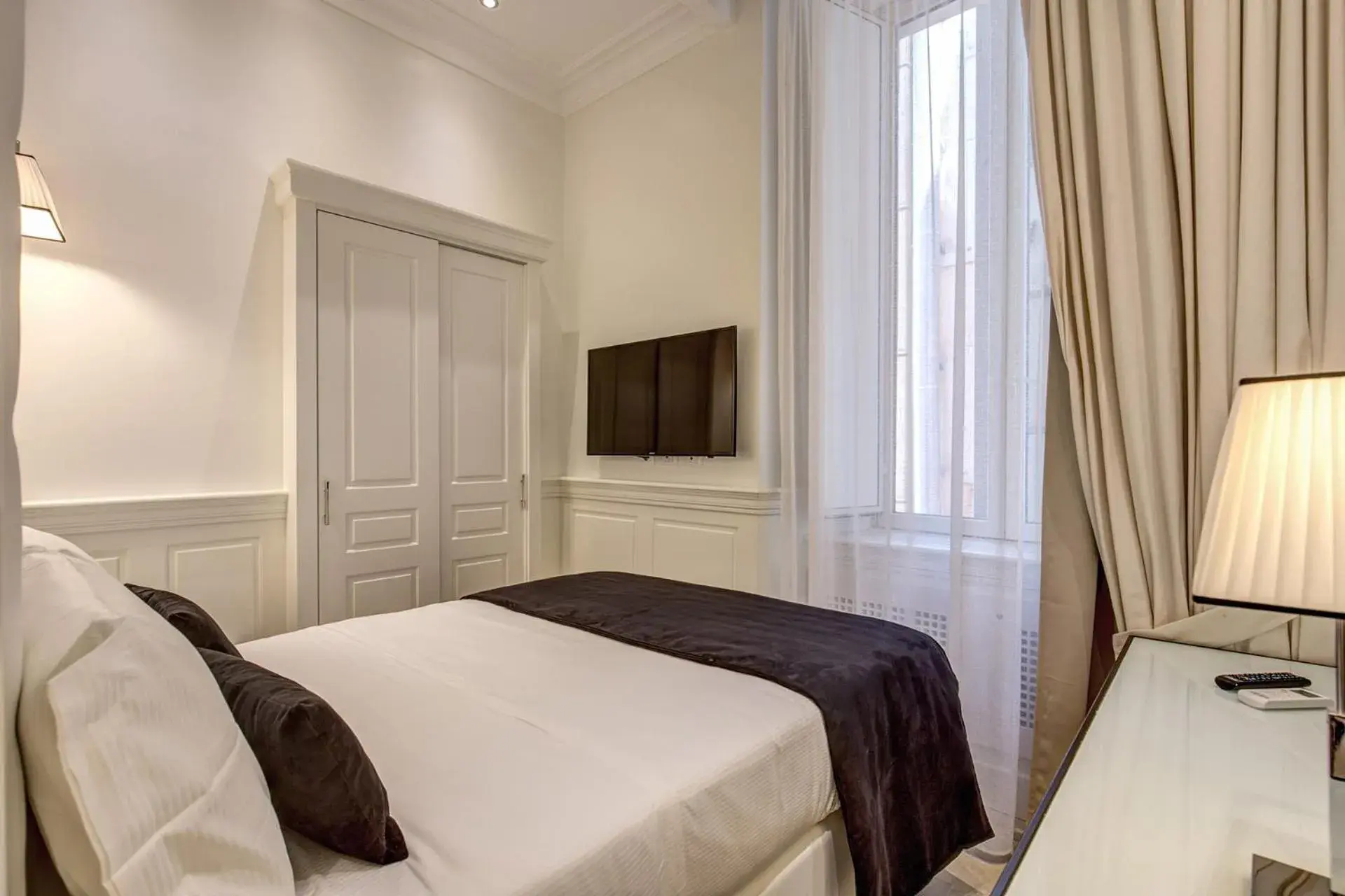 Bed in Hotel dei Quiriti Suite