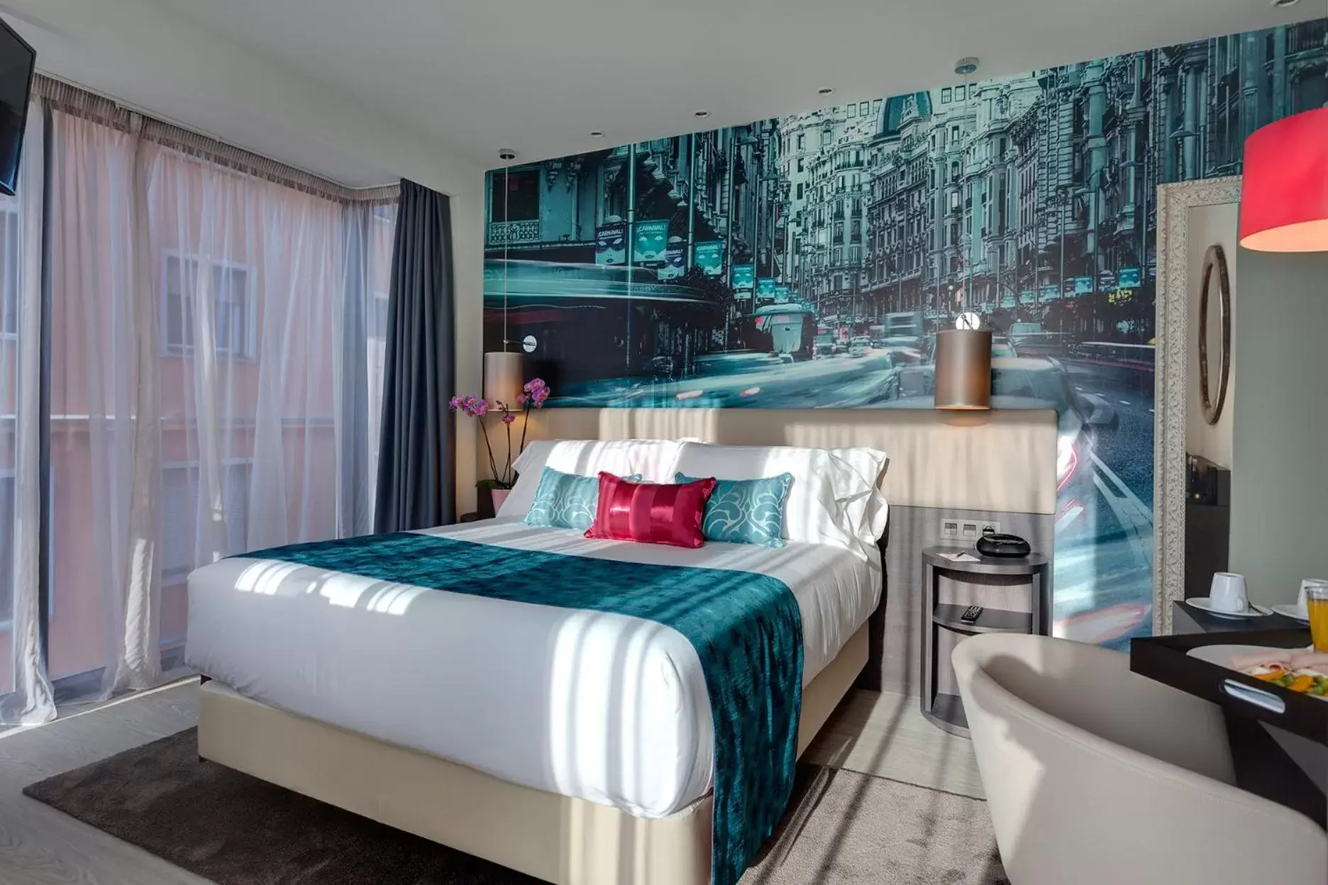 Bedroom, Bed in Hotel Indigo Madrid - Gran Via, an IHG Hotel
