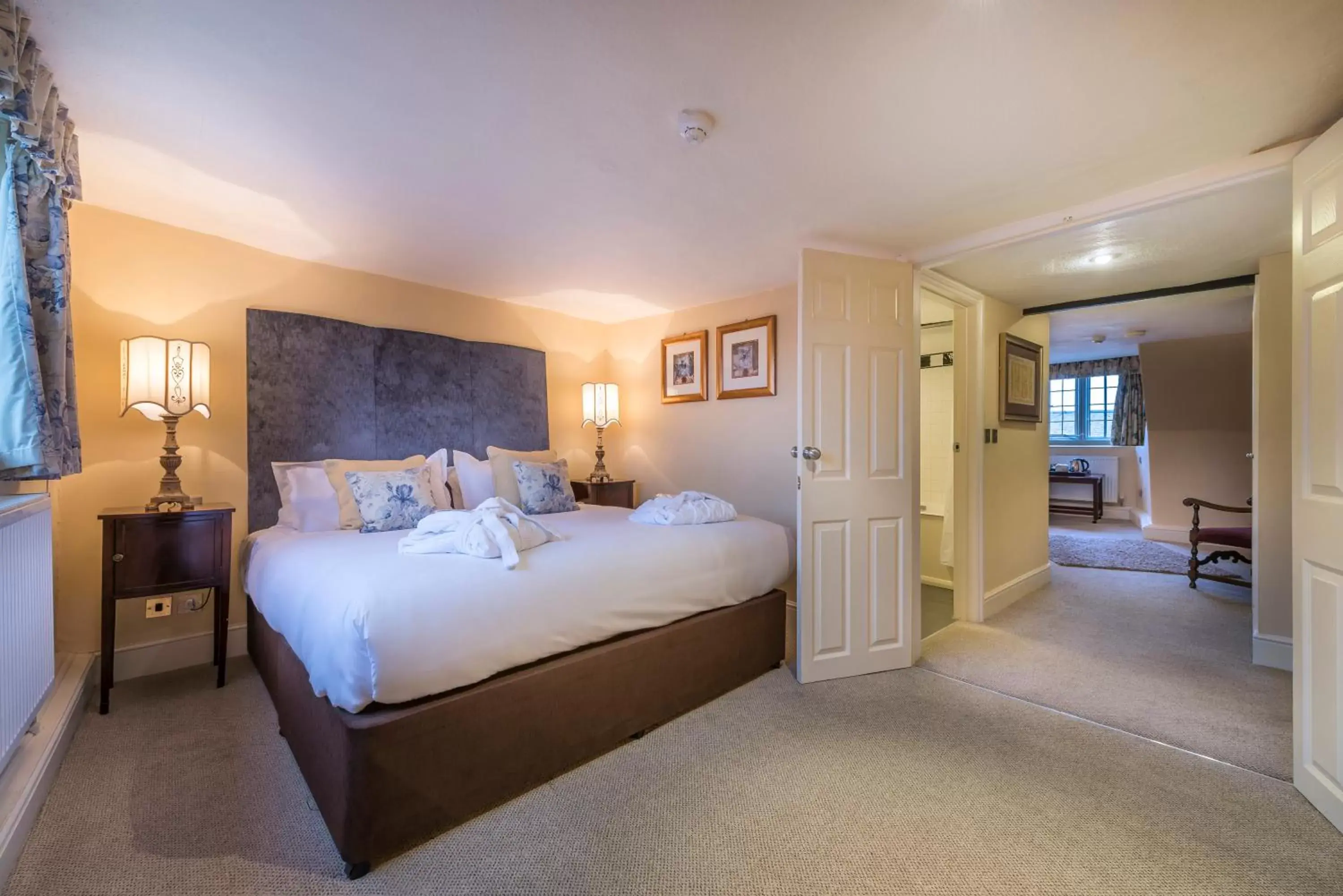 Bedroom, Bed in The Talbot Hotel, Oundle , Near Peterborough