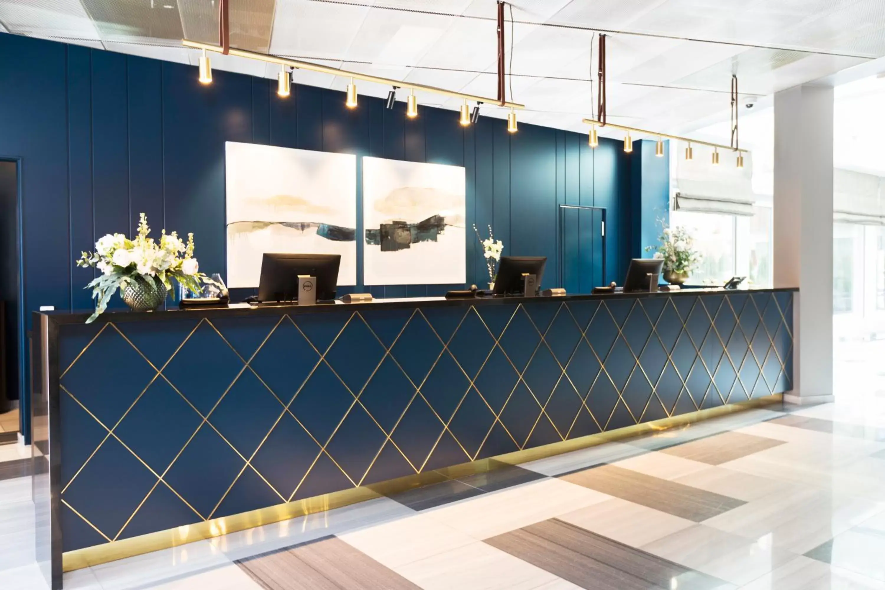 Lobby or reception in Elite Hotel Academia