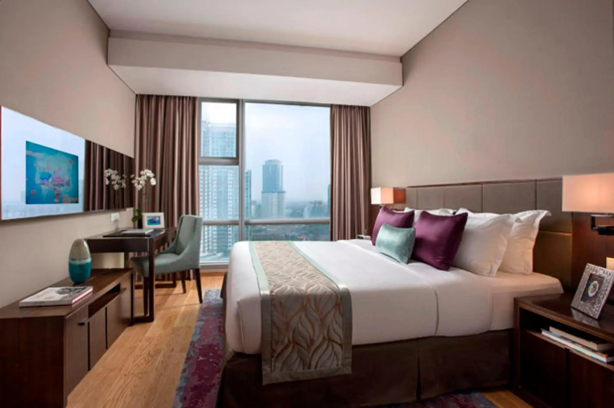 Bed in Ascott Kuningan Jakarta