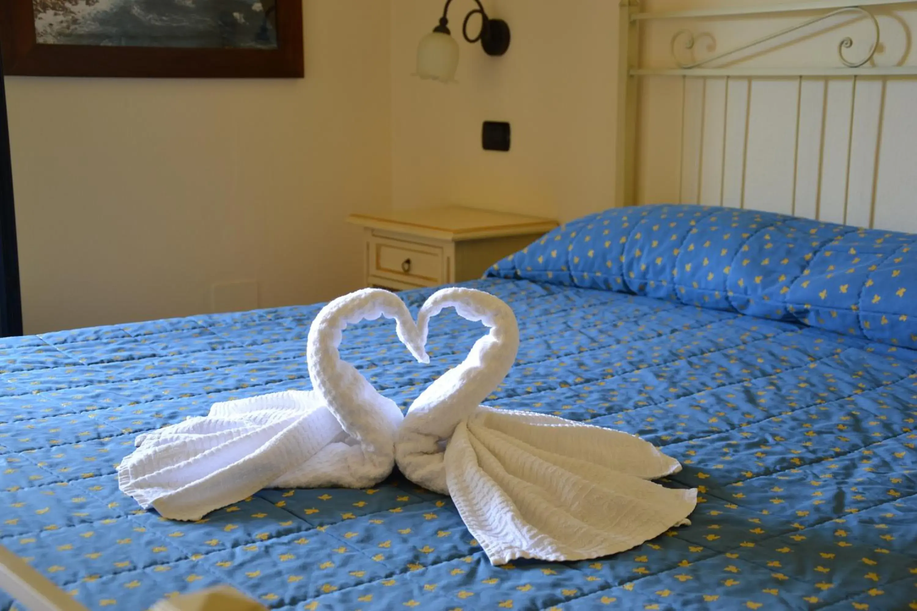 Decorative detail, Bed in Hotel Villa Del Parco