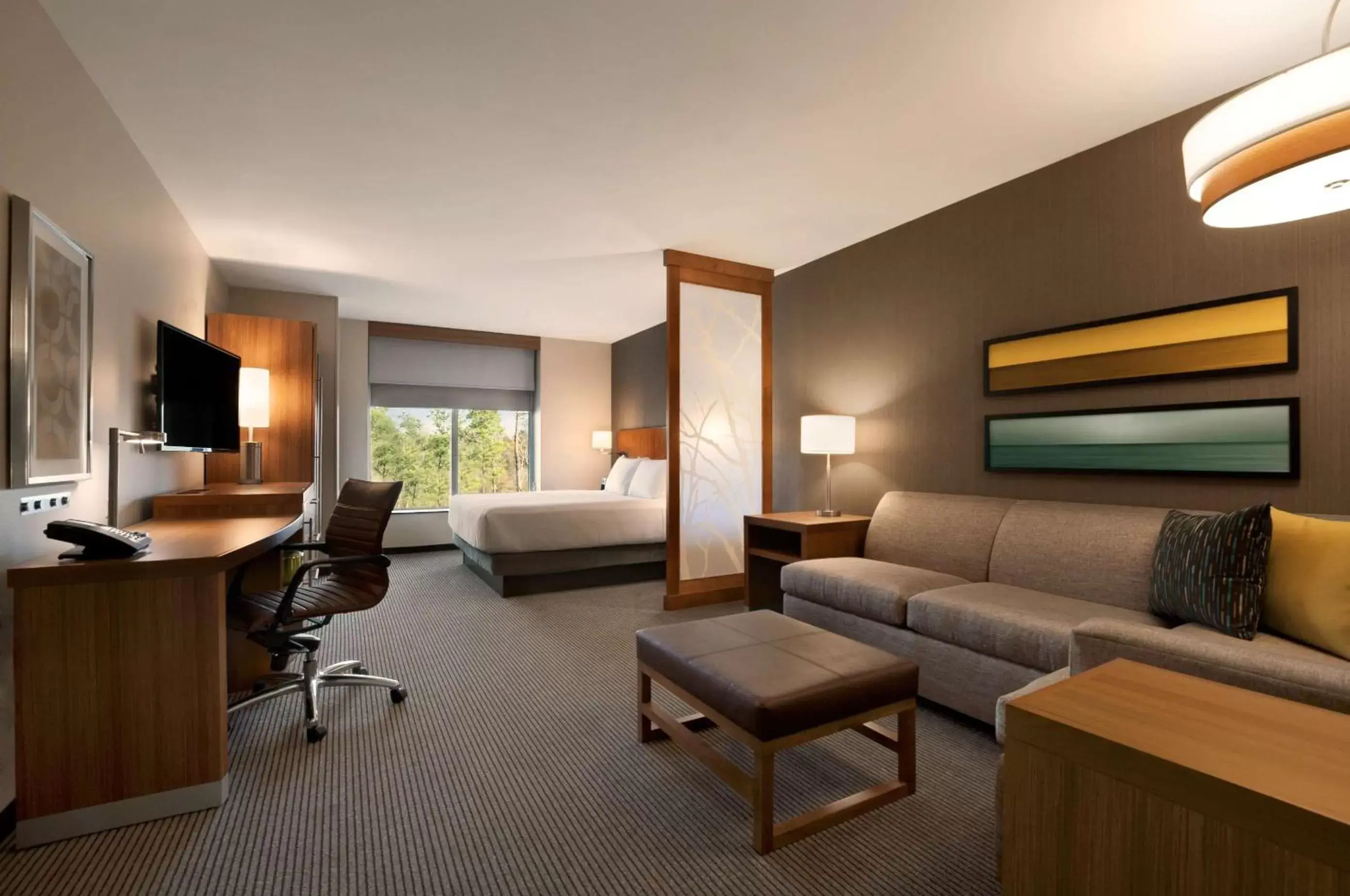 Bedroom, Seating Area in Hyatt Place Houston/The Woodlands