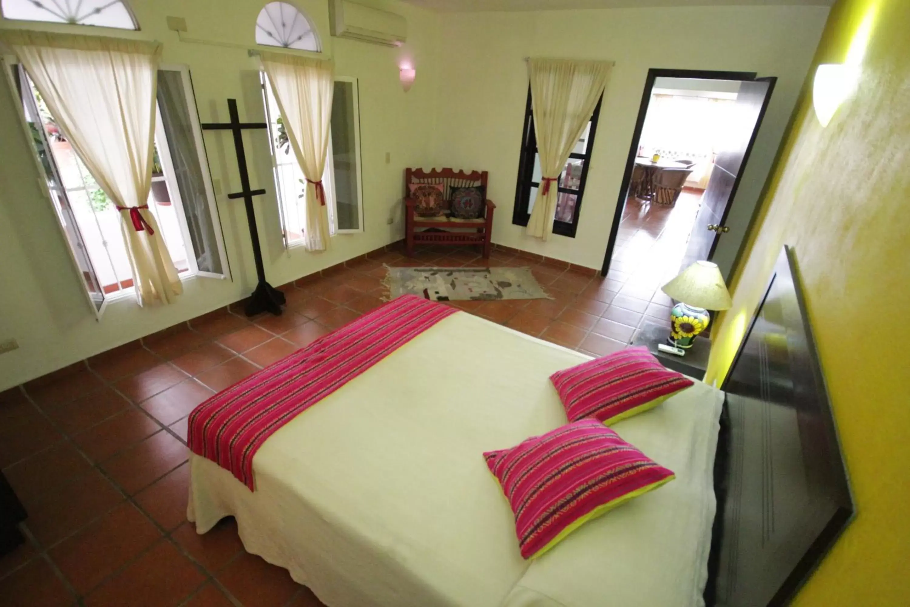 Bedroom, Bed in La Iguana Vallarta LGBT - Romantic Zone - Party Clubbing Street