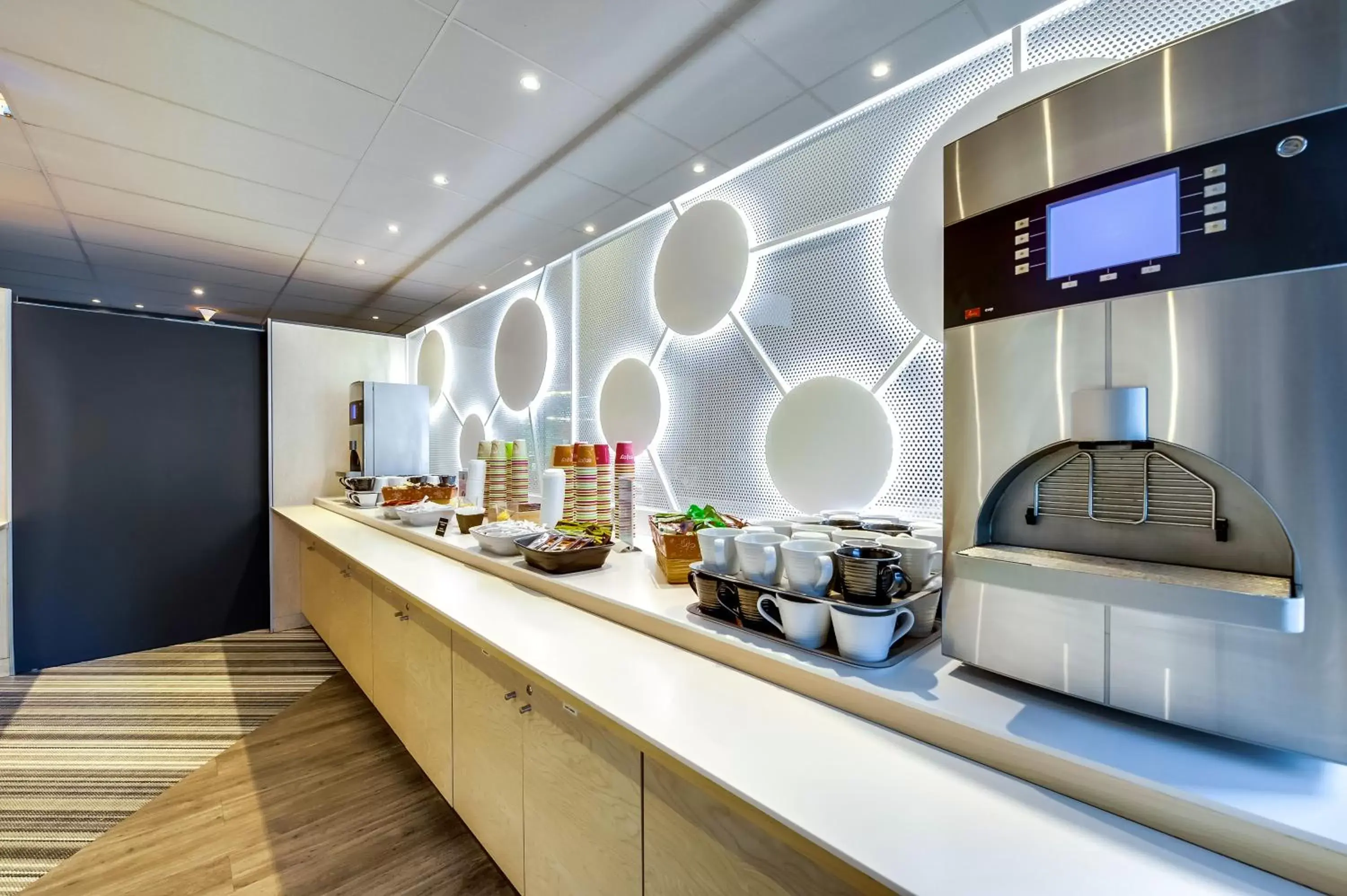 Buffet breakfast in ibis Styles Paris Charles de Gaulle Airport