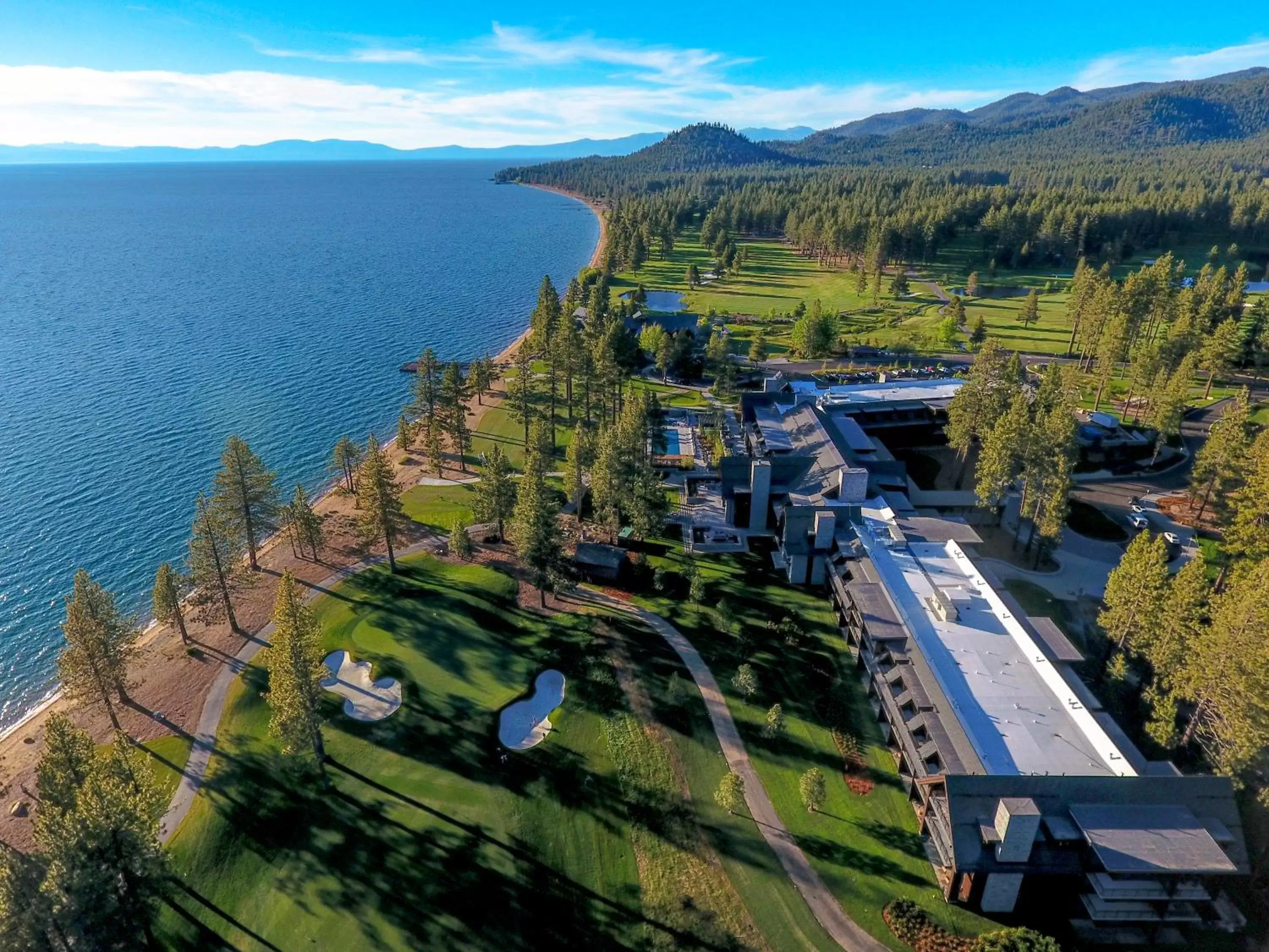 Spring, Bird's-eye View in Edgewood Tahoe Resort