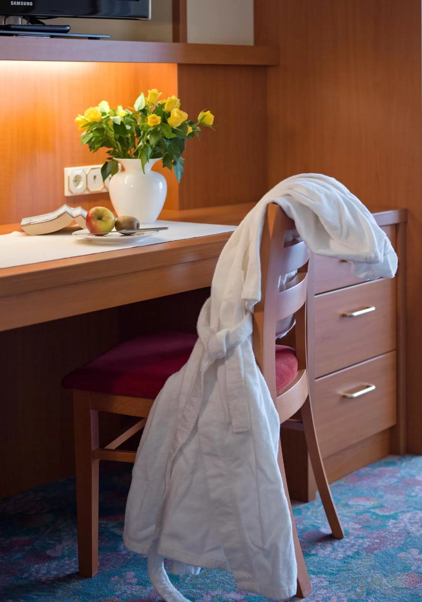 Decorative detail, Bed in Hotel Pension Fent