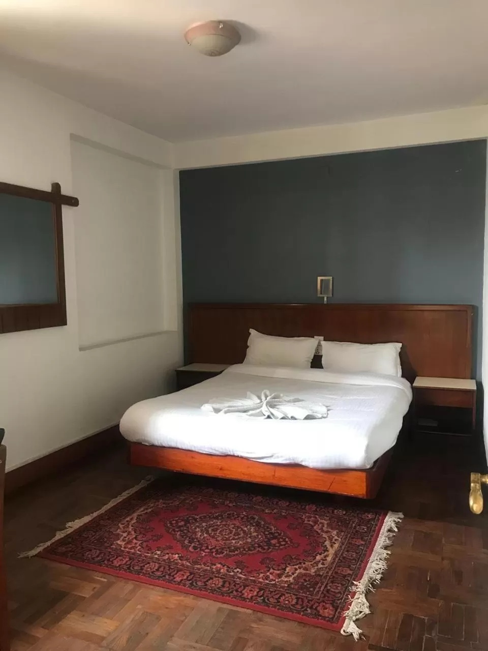 Bed in Hotel Earth House