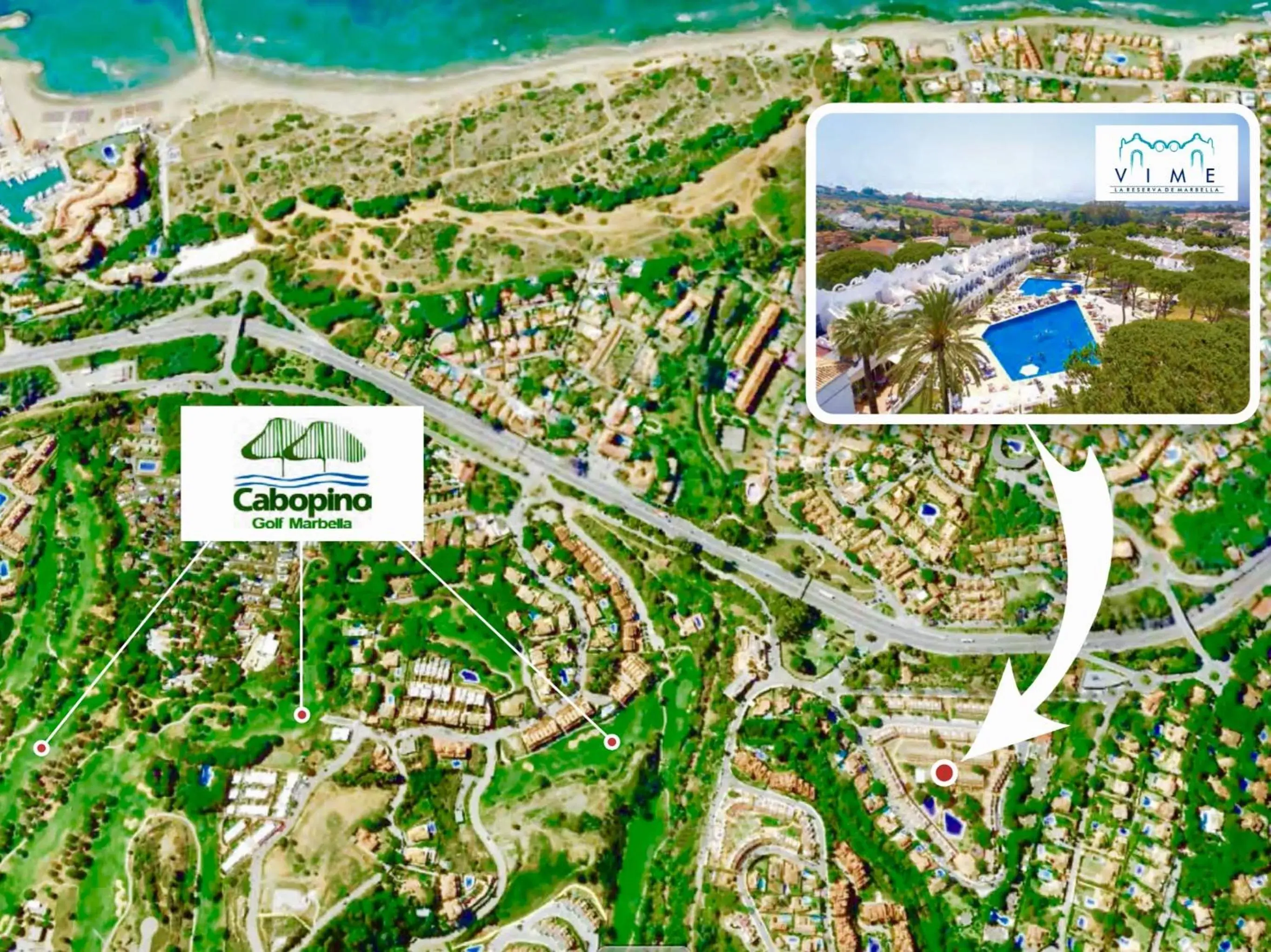 Nearby landmark, Bird's-eye View in VIME La Reserva de Marbella