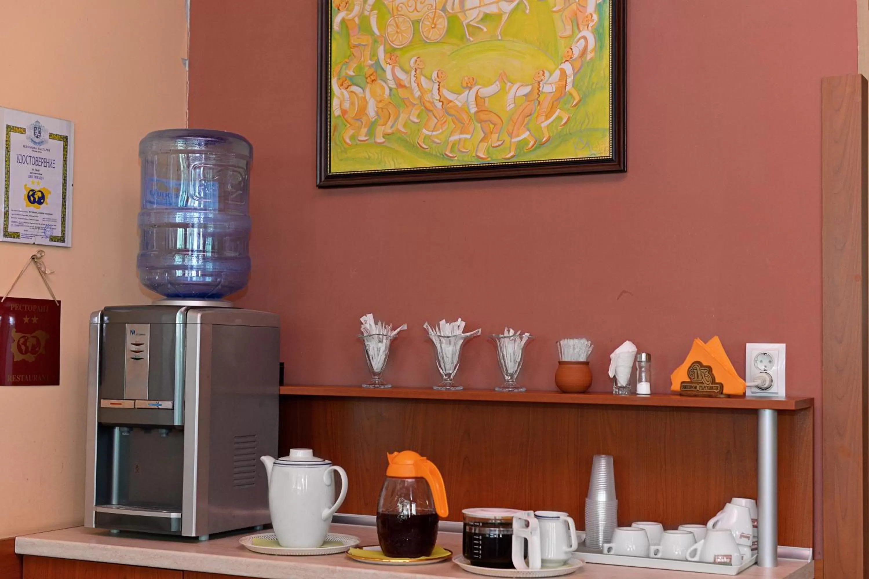 Buffet breakfast in Family Art-Hotel Zora