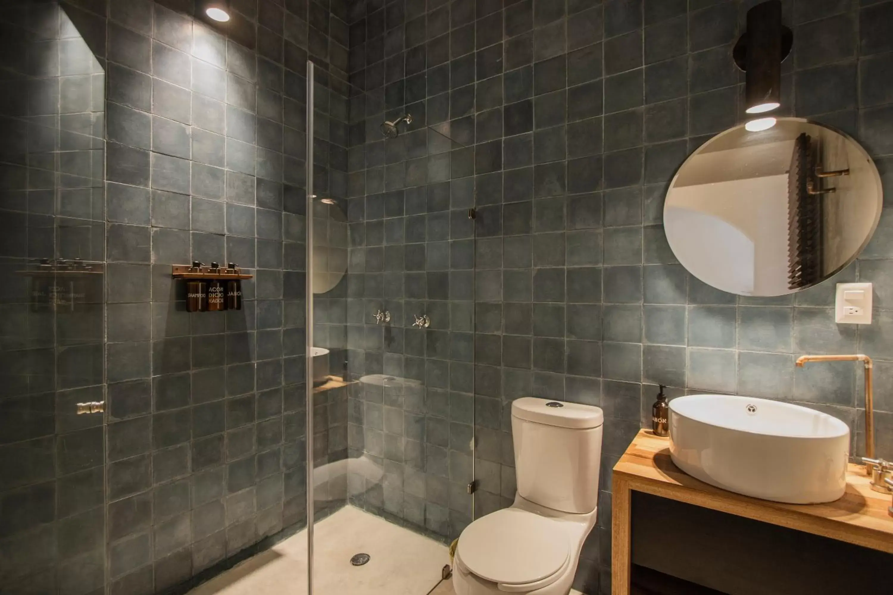 Shower, Bathroom in Hotel Sin Nombre