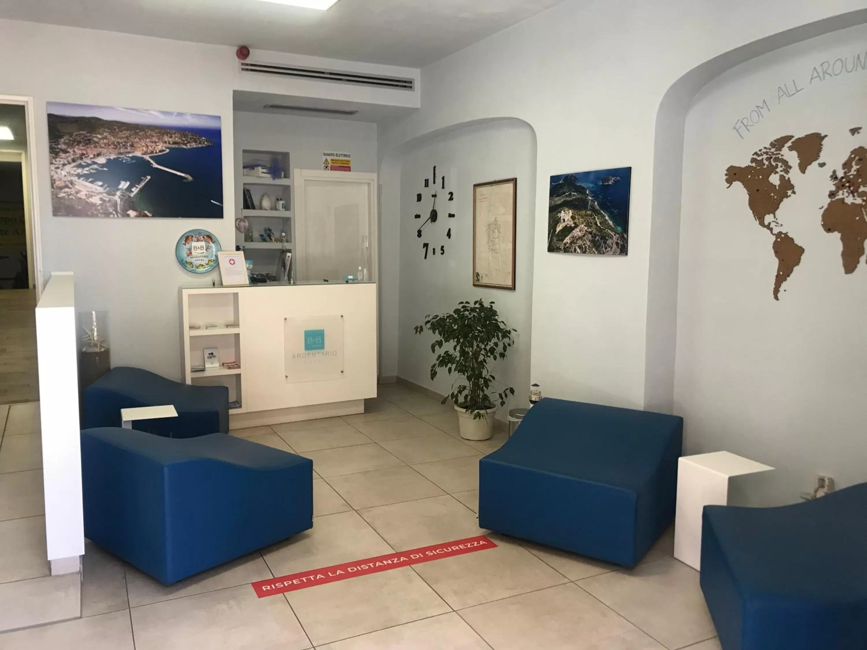 Lobby or reception in Bike&Boat Argentario Hotel