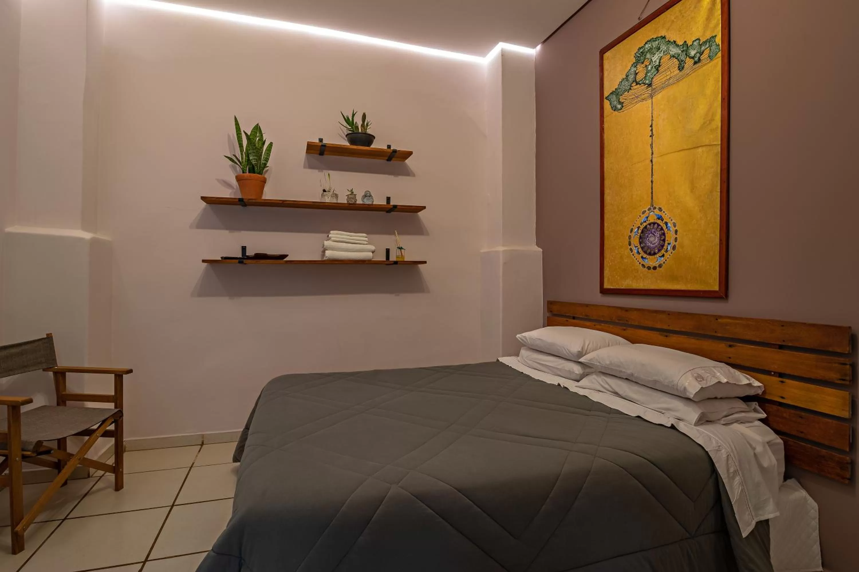 Bed in Suítes no Quintal