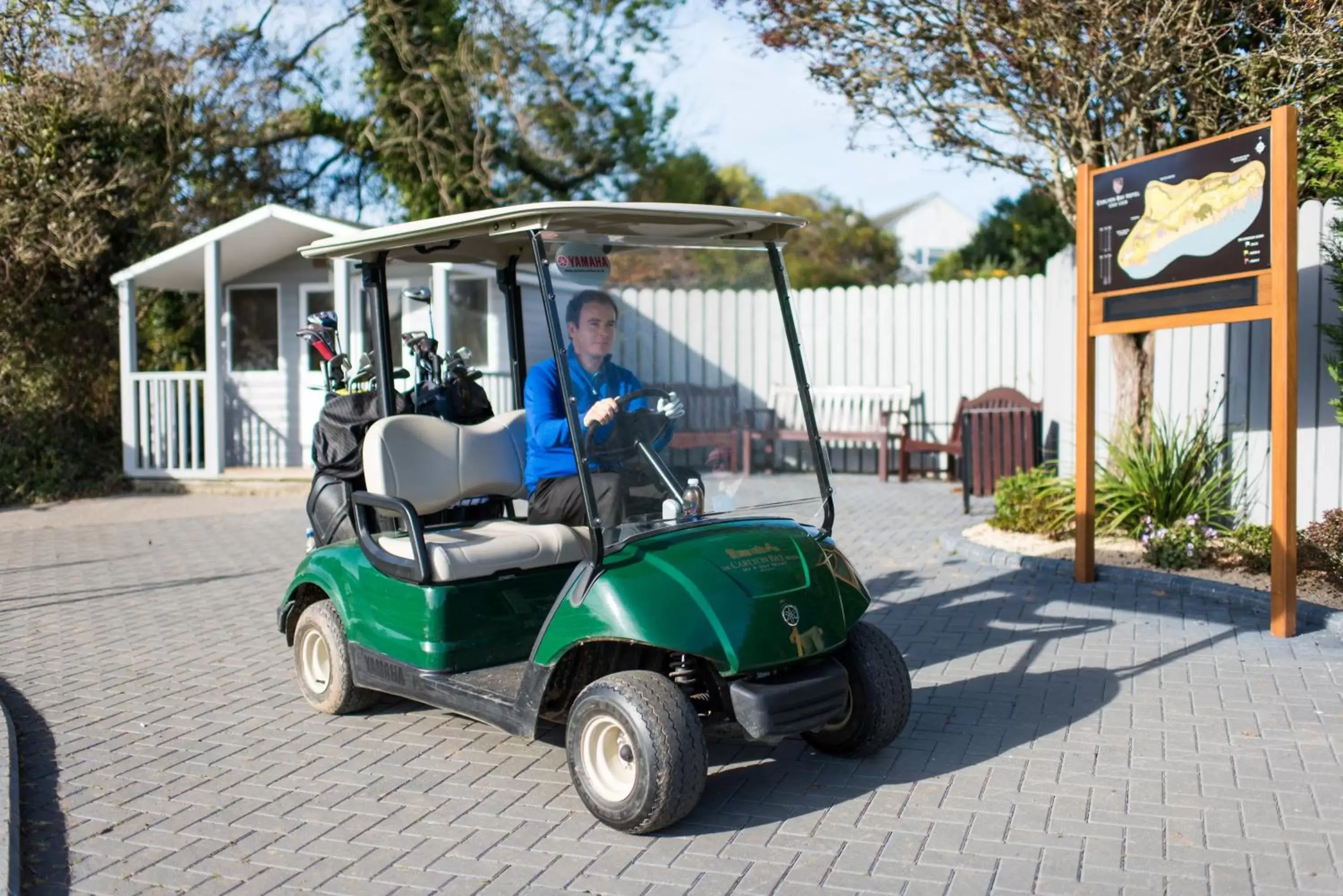 Golfcourse, Patio/Outdoor Area in The Carlyon Bay Hotel and Spa