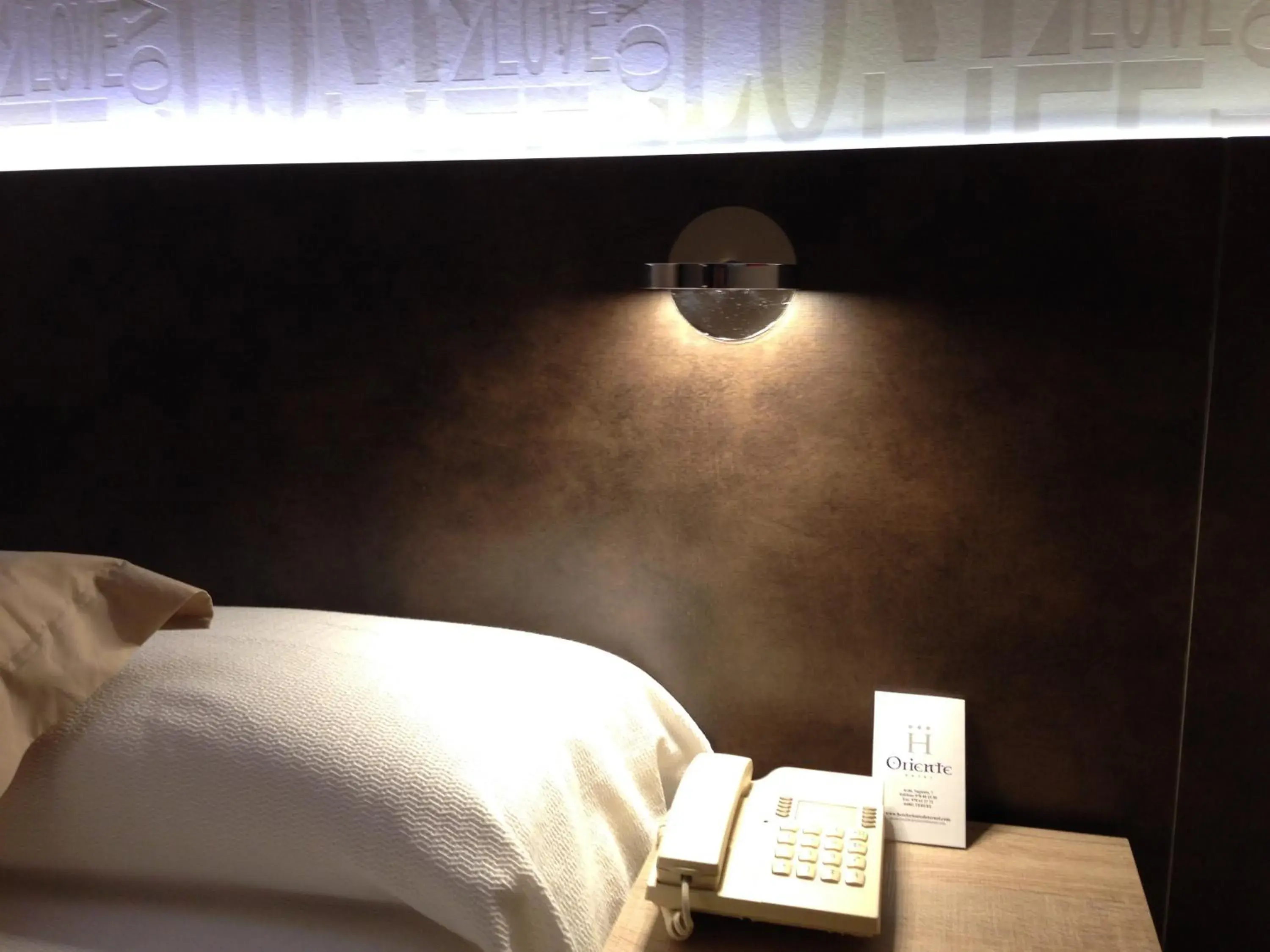 Decorative detail, Bed in Hotel Oriente Decorative detail, Bed in Hotel Oriente