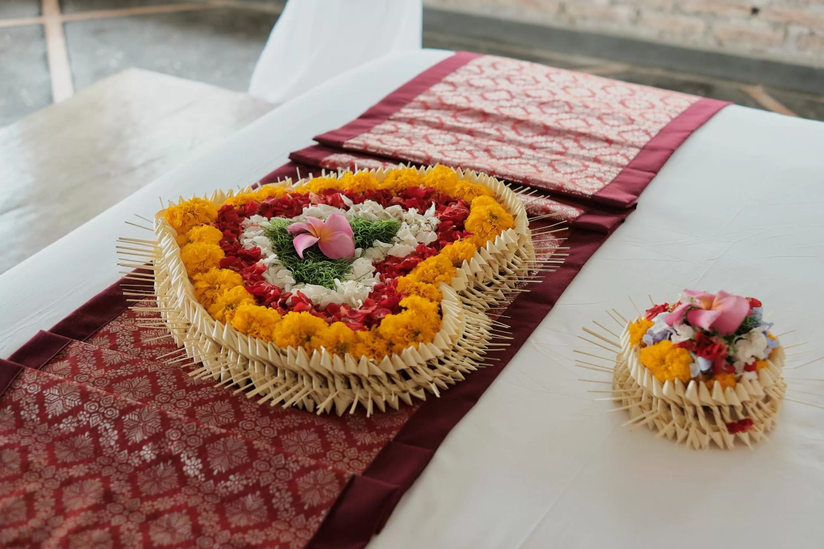 Bed in Joglo Organik Guesthouse